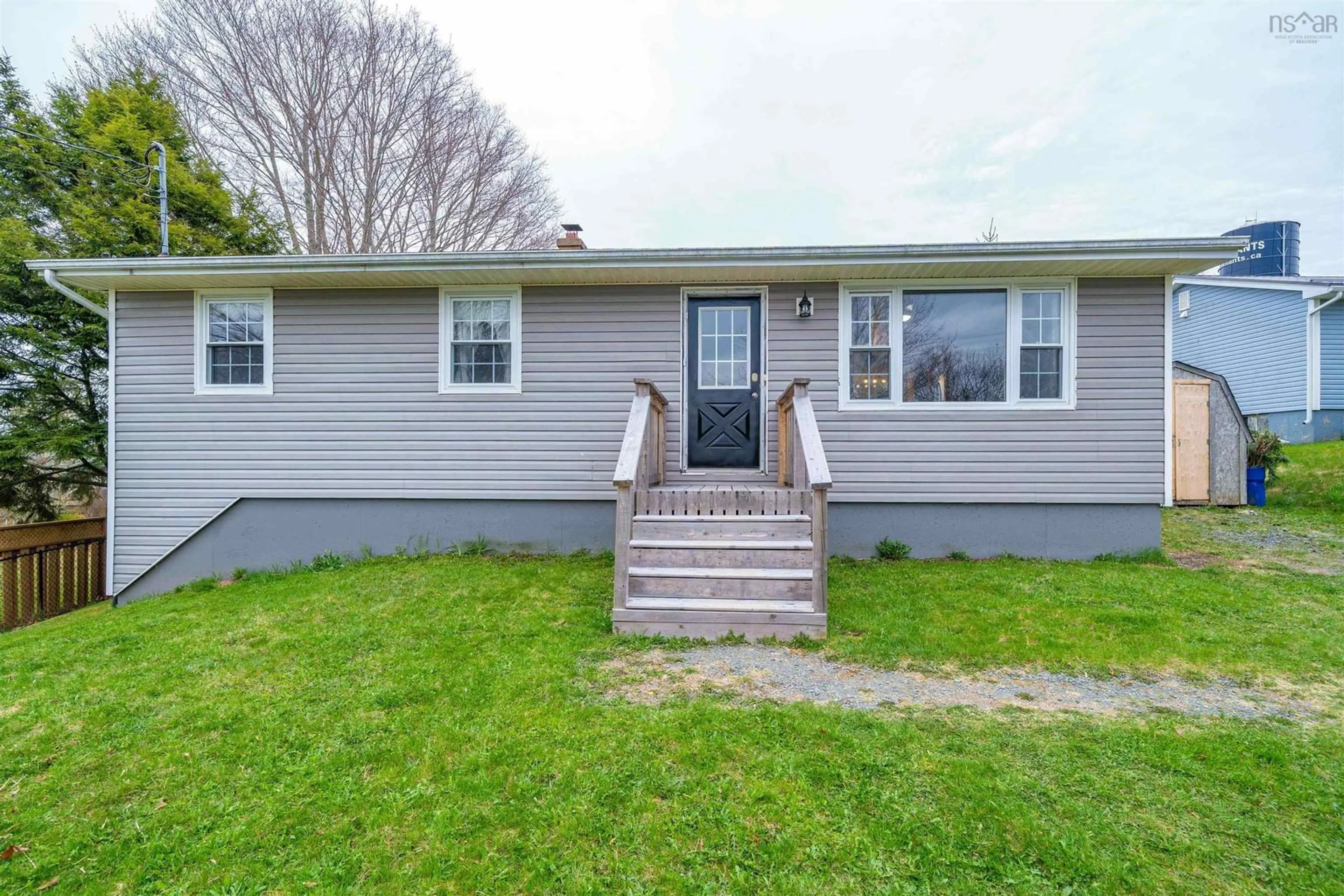 Home with vinyl exterior material, street for 16 Conley Rd, Shubenacadie Nova Scotia B0N 2H0