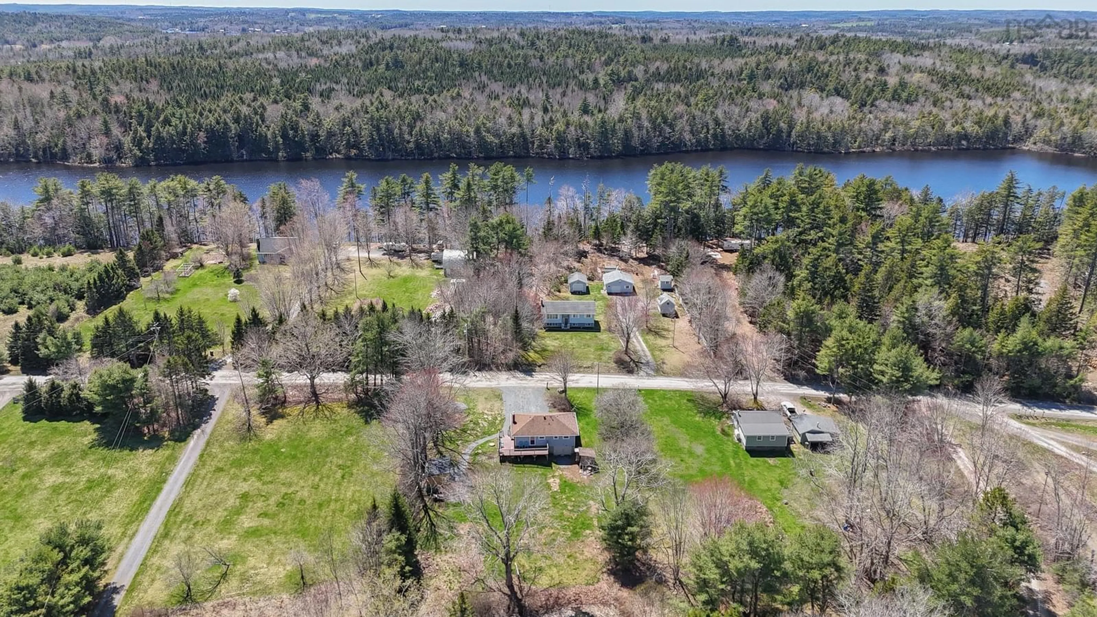 A pic from outside/outdoor area/front of a property/back of a property/a pic from drone, water/lake/river/ocean view for 512 Back Street 2 Rd, Maitland Nova Scotia B0J 1E0