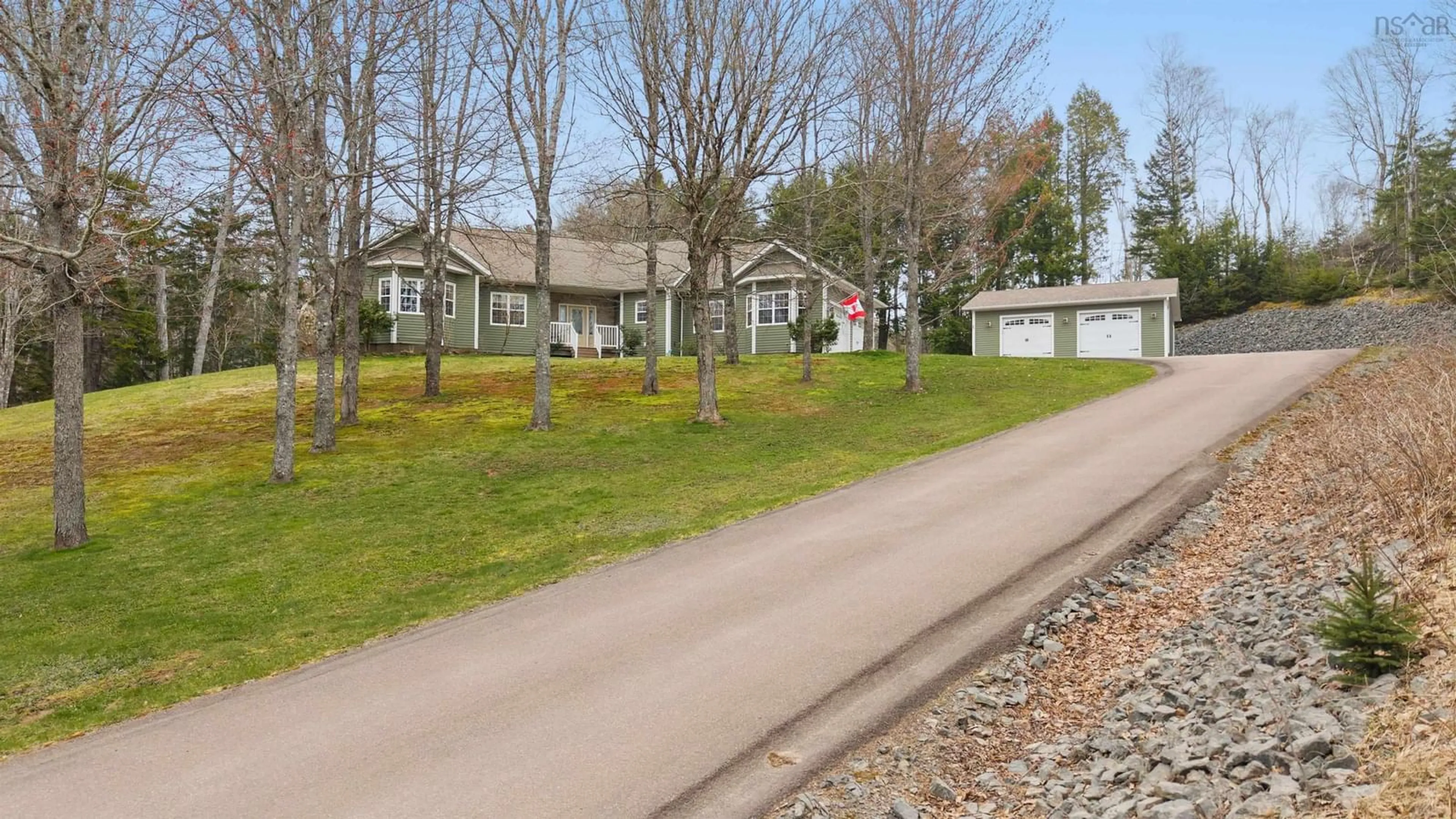 A pic from outside/outdoor area/front of a property/back of a property/a pic from drone, street for 390 Wyvern Rd, Collingwood Corner Nova Scotia B0M 1E0