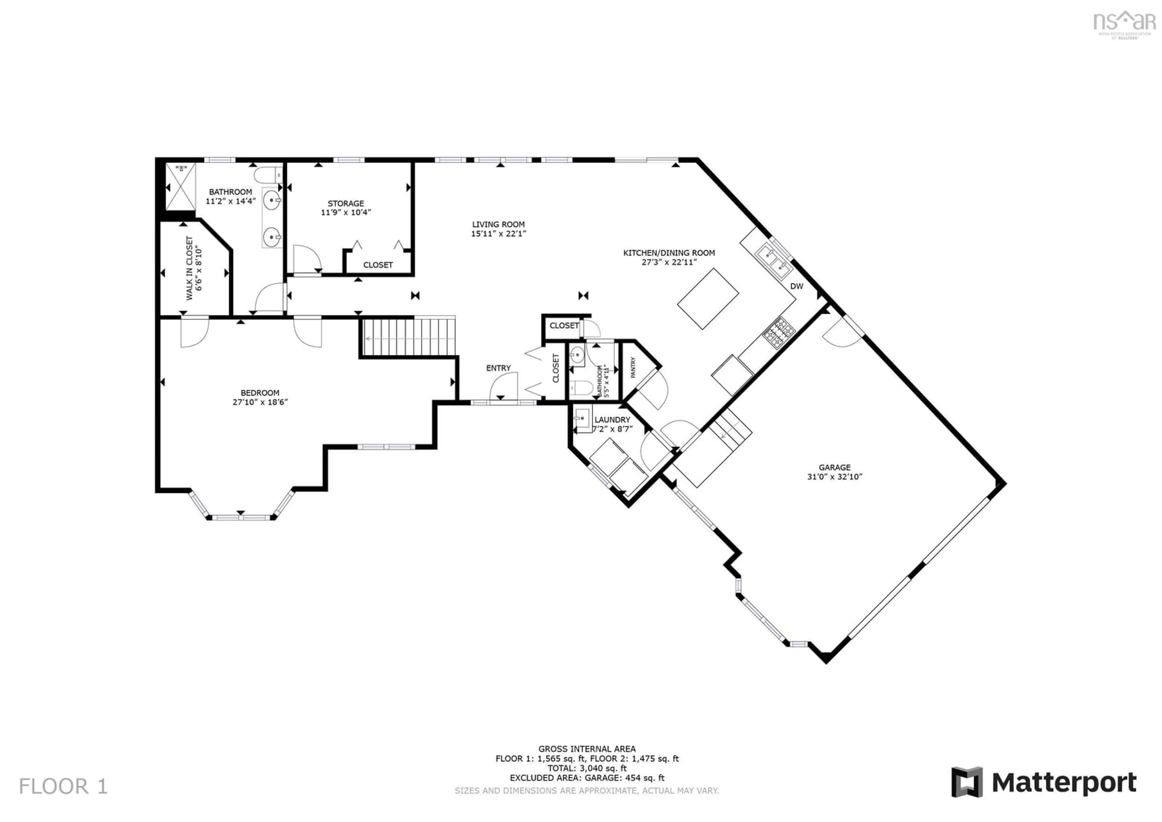Floor plan for 390 Wyvern Rd, Collingwood Corner Nova Scotia B0M 1E0