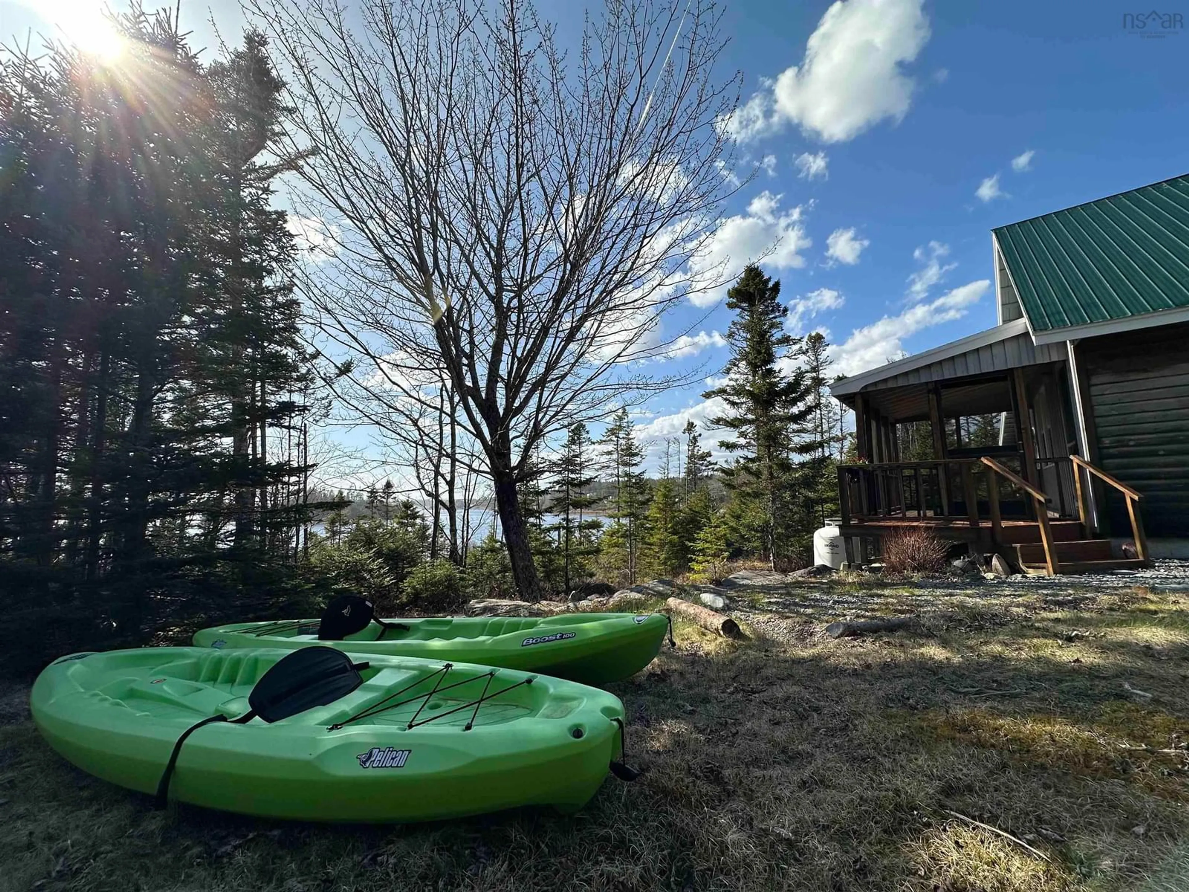 A pic from outside/outdoor area/front of a property/back of a property/a pic from drone, water/lake/river/ocean view for 4818 Highway 7, Liscomb Nova Scotia B0J 2G0