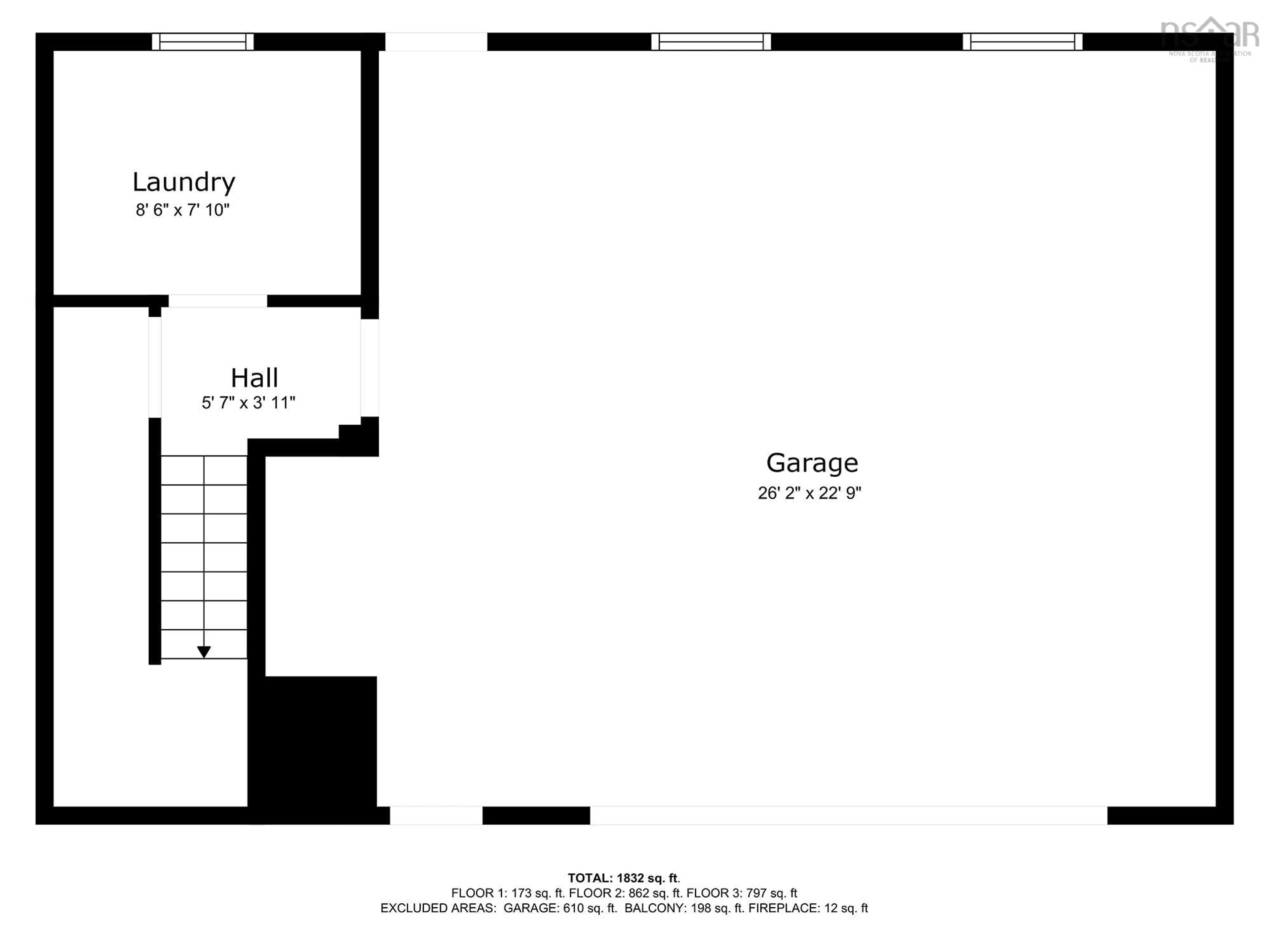 Floor plan for 15 Dover Crt, Dartmouth Nova Scotia B2W 4G6