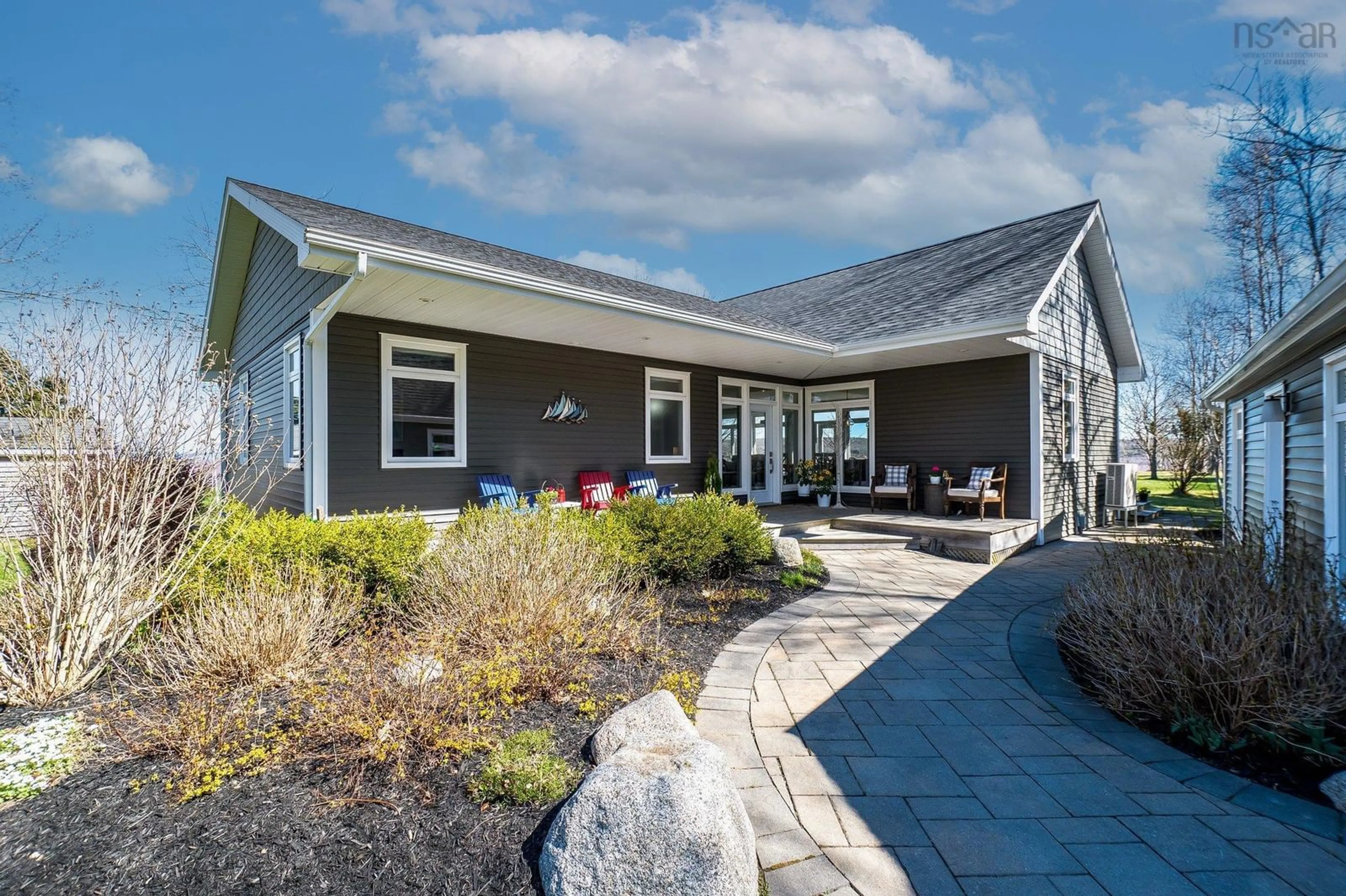 Home with vinyl exterior material, street for 106 Avon St, Hants Border Nova Scotia B0P 1P0