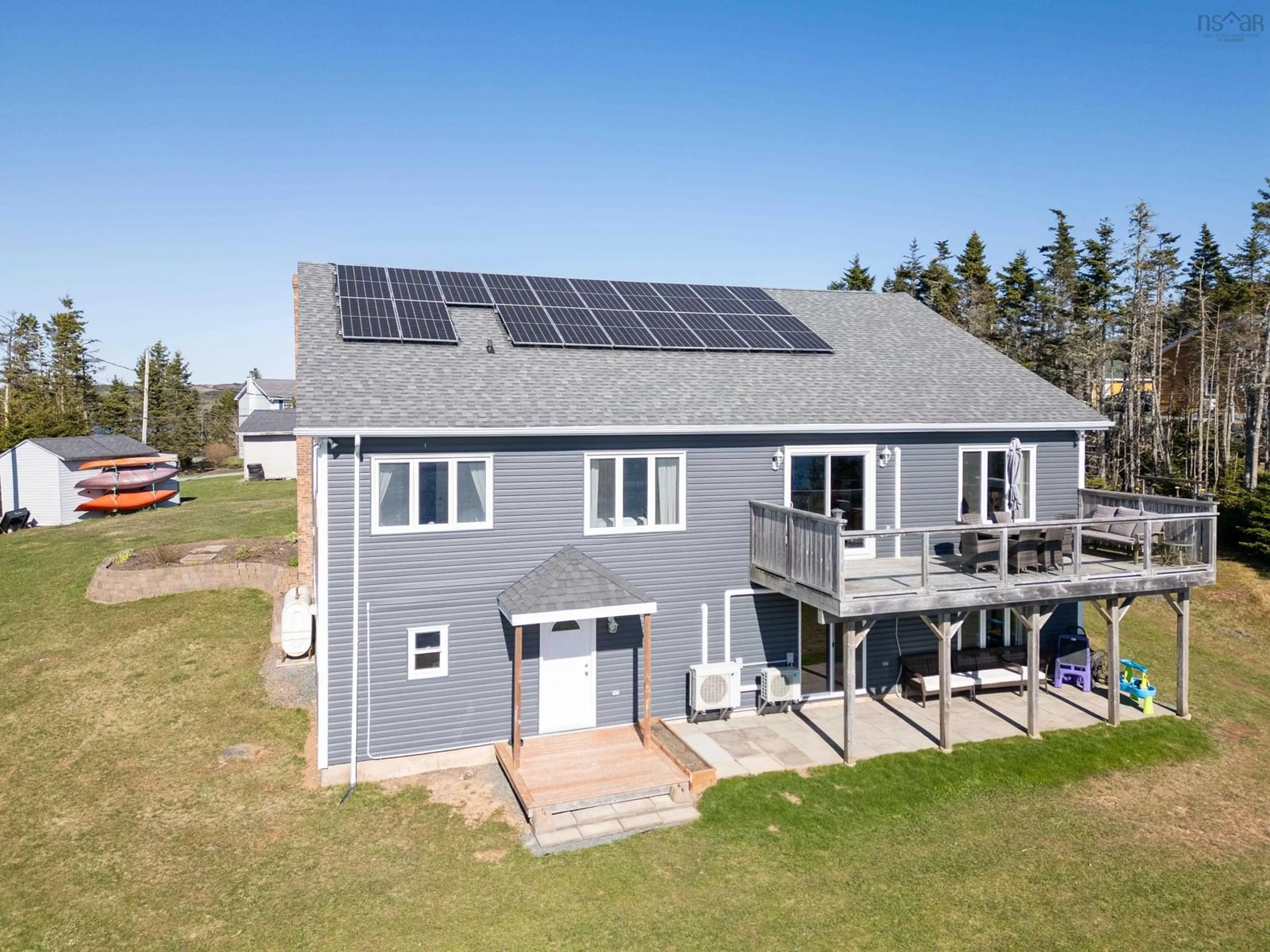 A pic from outside/outdoor area/front of a property/back of a property/a pic from drone, building for 251 Greenough Drive, Porters Lake Nova Scotia B3E 1M8