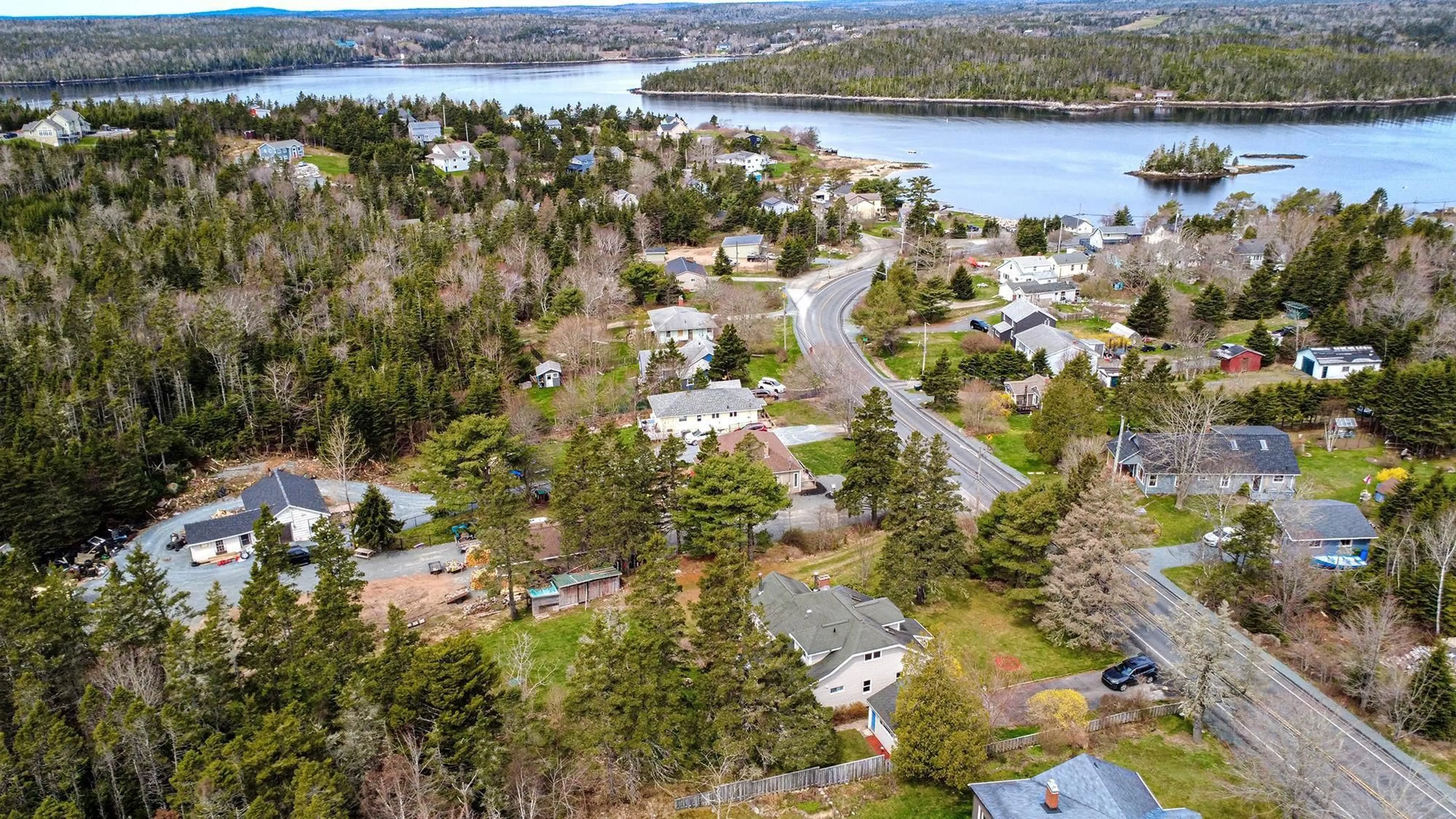 A pic from outside/outdoor area/front of a property/back of a property/a pic from drone, water/lake/river/ocean view for 3770 Prospect Rd, Shad Bay Nova Scotia B3T 2B4