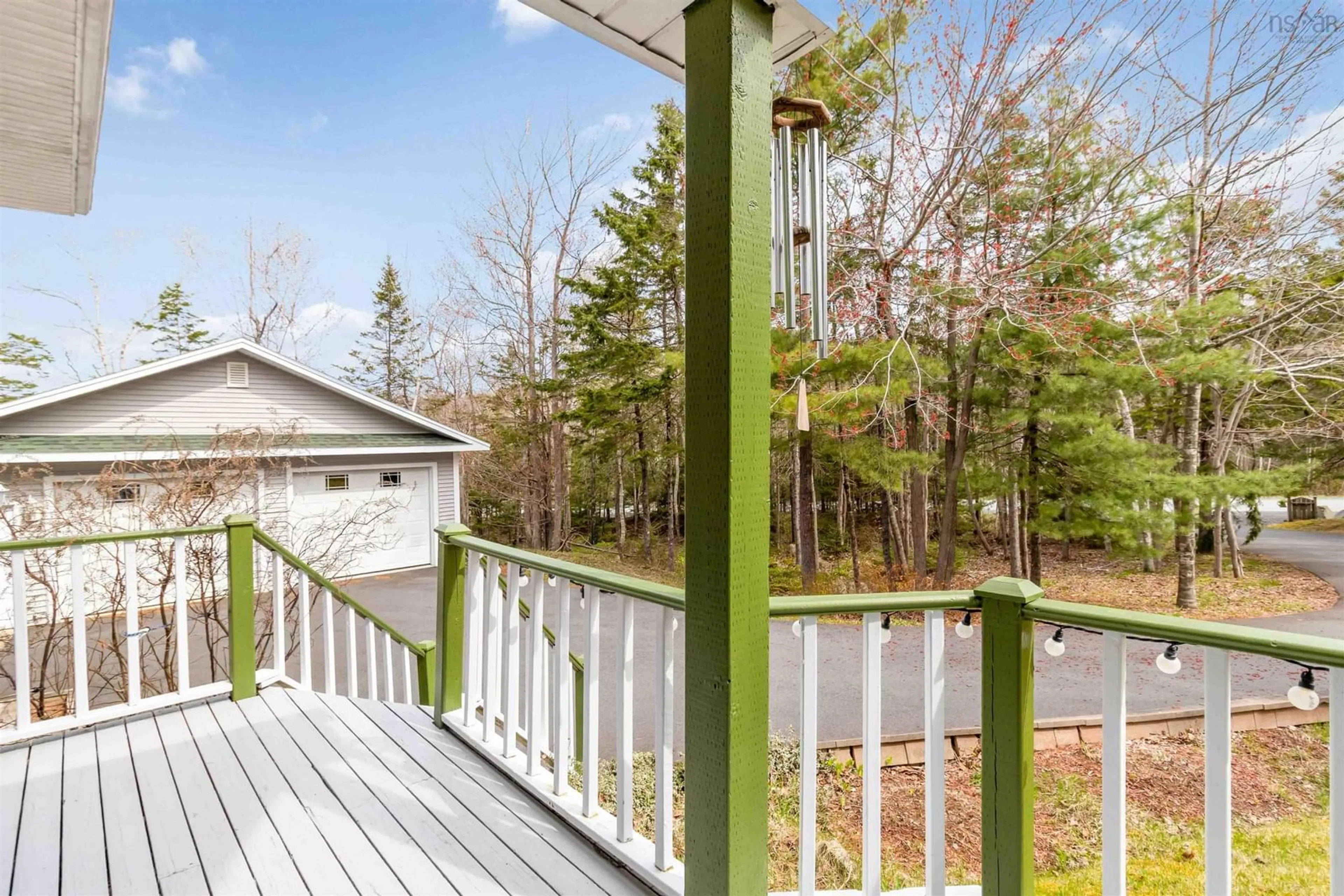 Patio, forest/trees view for 43 Stone Mount Dr, Lower Sackville Nova Scotia B4C 4A2