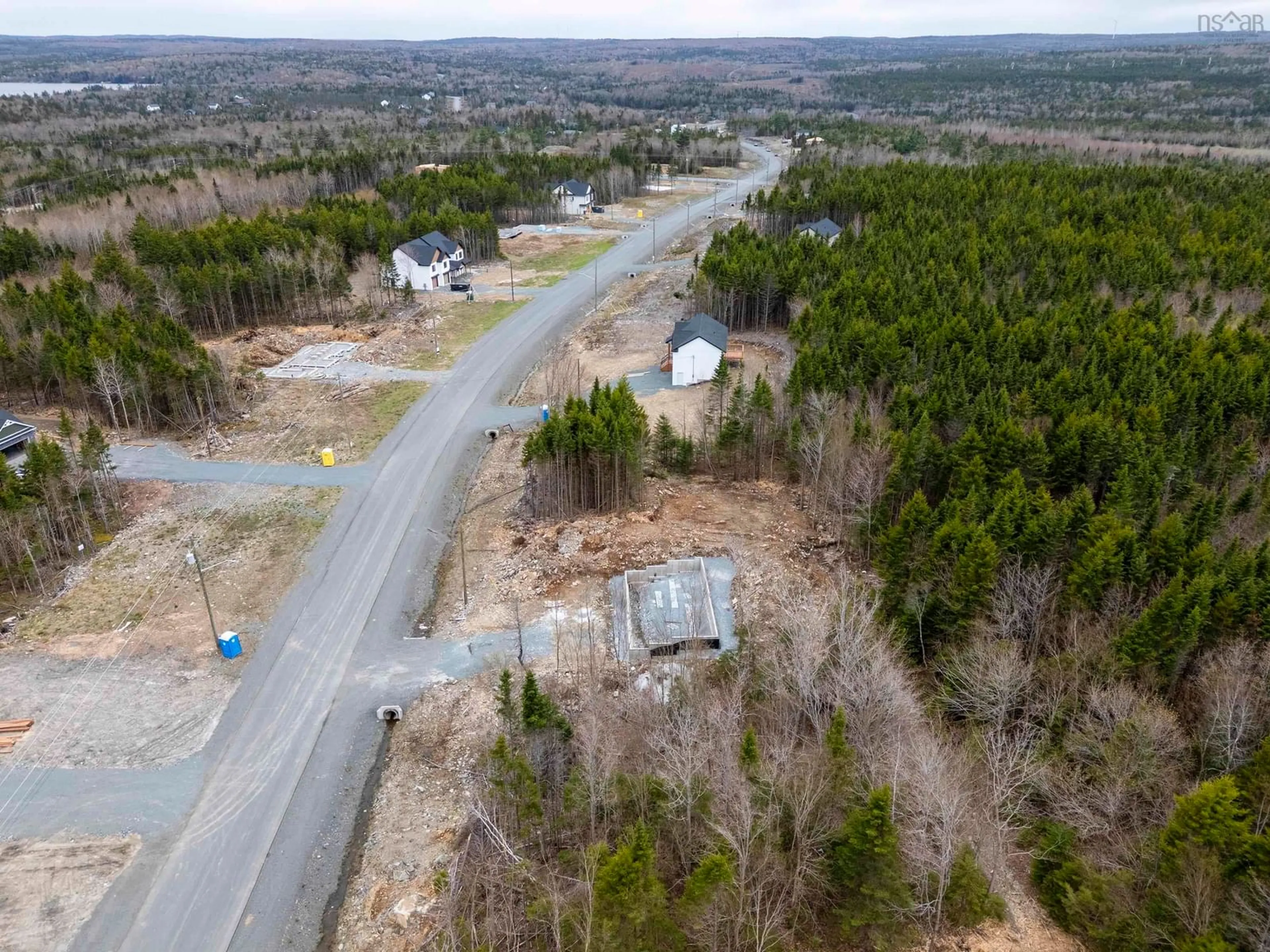A pic from outside/outdoor area/front of a property/back of a property/a pic from drone, forest/trees view for 360 Zaffre Dr #Lot 5016, Middle Sackville Nova Scotia B4E 3C3