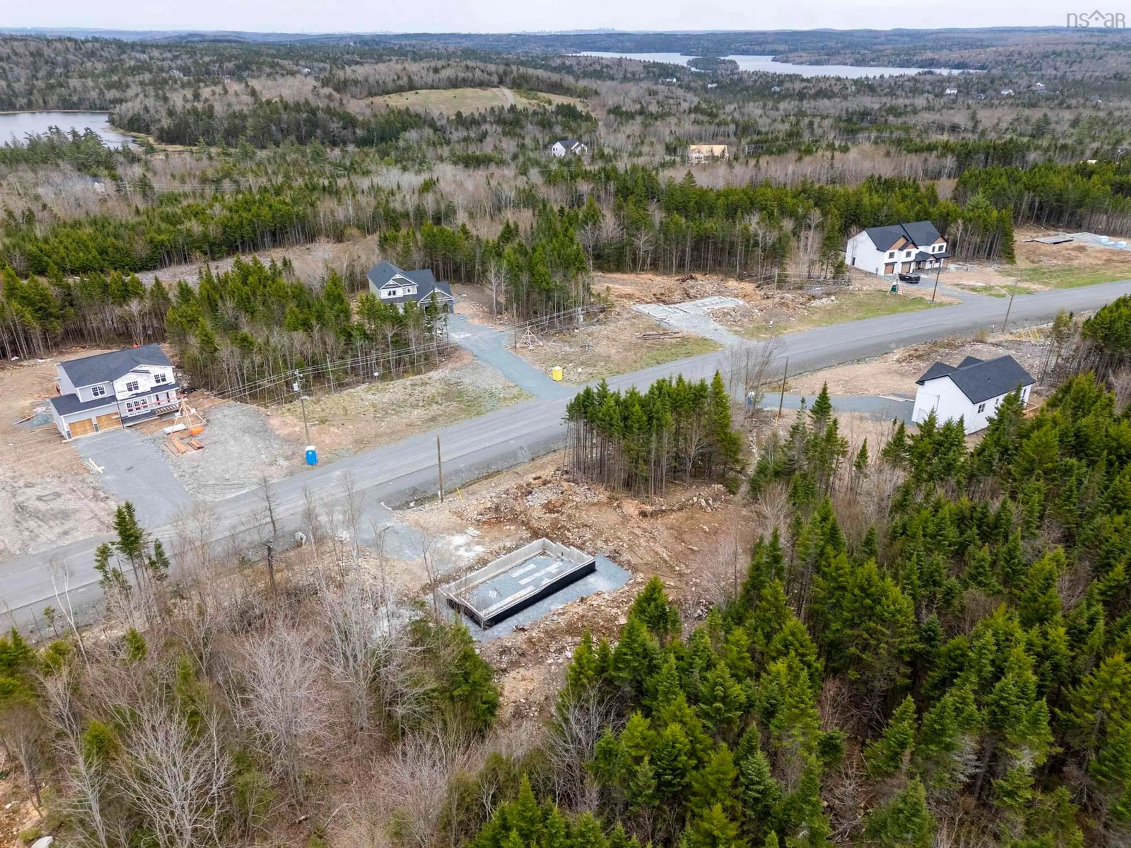 A pic from outside/outdoor area/front of a property/back of a property/a pic from drone, forest/trees view for 360 Zaffre Dr #Lot 5016, Middle Sackville Nova Scotia B4E 3C3