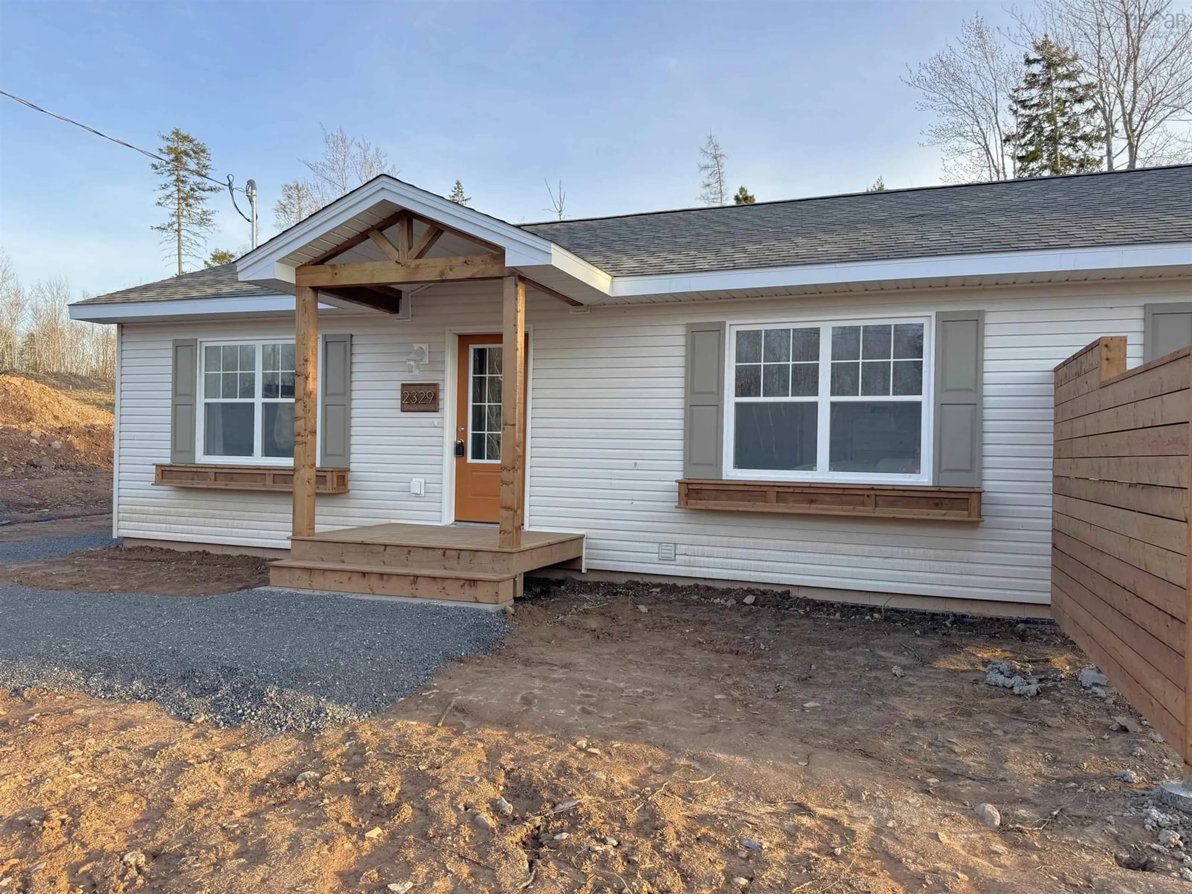 Home with vinyl exterior material, street for 2329 Truro Rd, Westville Nova Scotia B0K 2A0