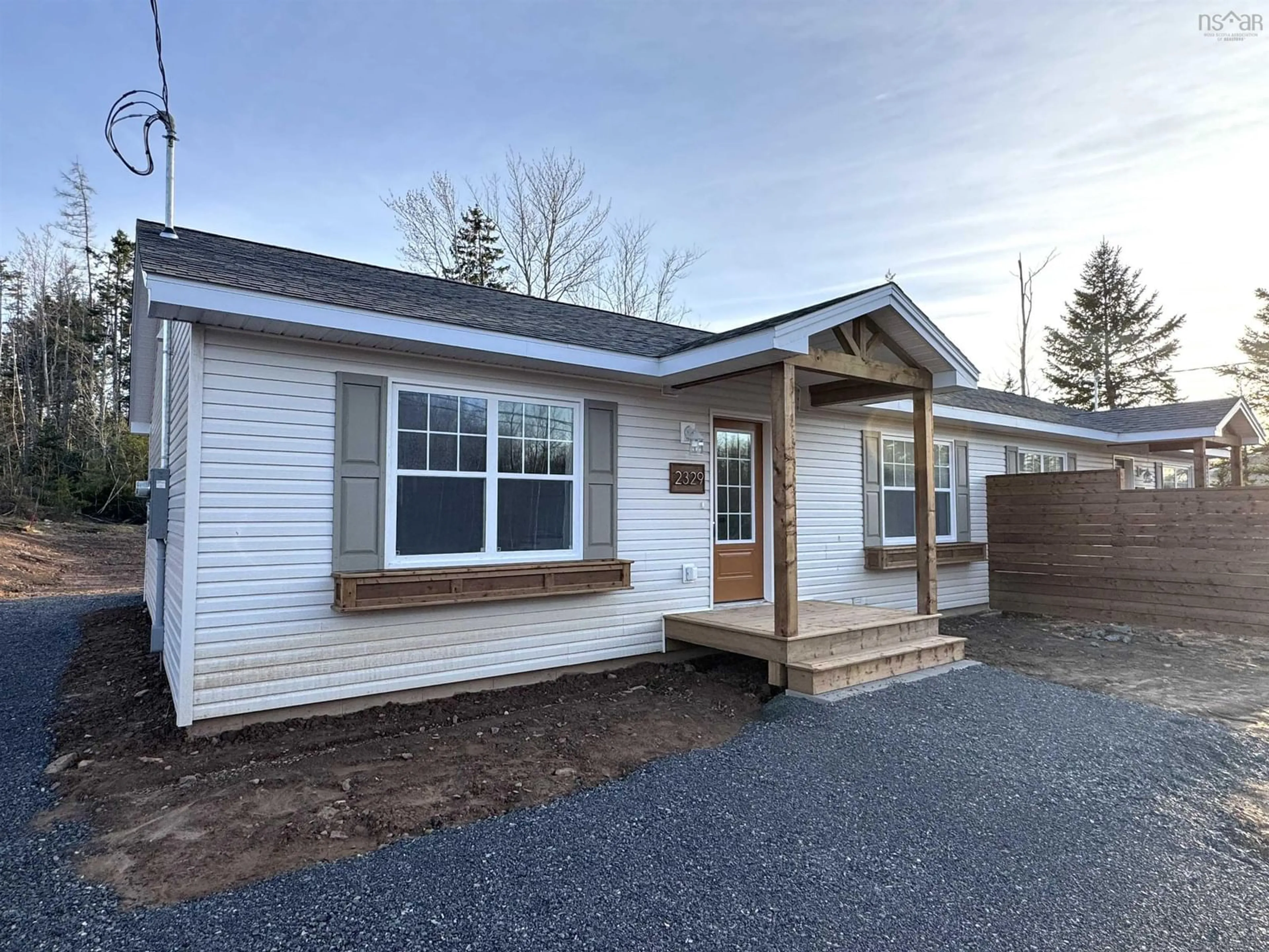 Home with vinyl exterior material, street for 2329 Truro Rd, Westville Nova Scotia B0K 2A0