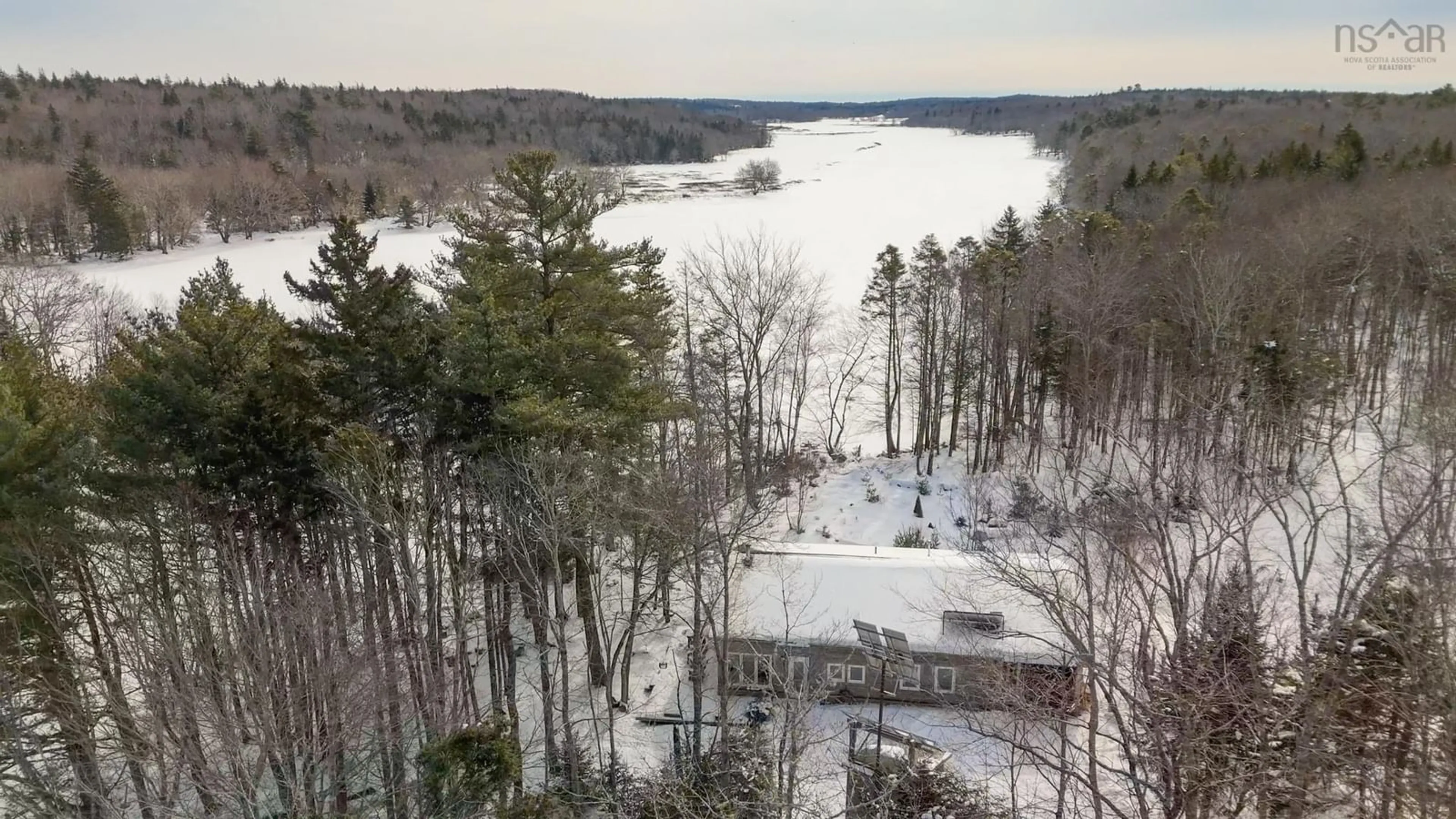 A pic from outside/outdoor area/front of a property/back of a property/a pic from drone, water/lake/river/ocean view for 1542 Canaan Road Rd, Canaan Nova Scotia B0W 3M0