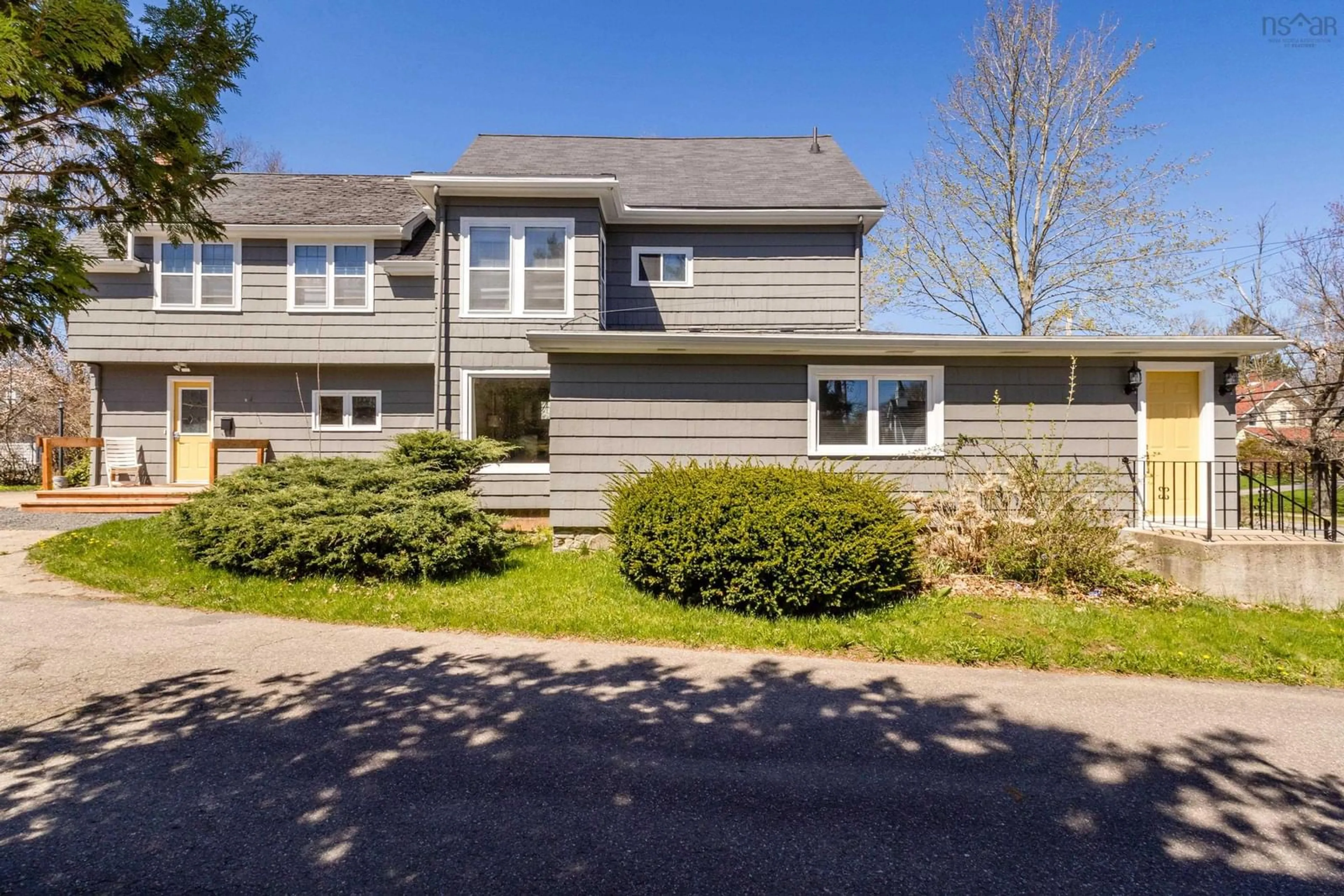 Home with vinyl exterior material, street for 245 Commercial St, Berwick Nova Scotia B0P 1E0