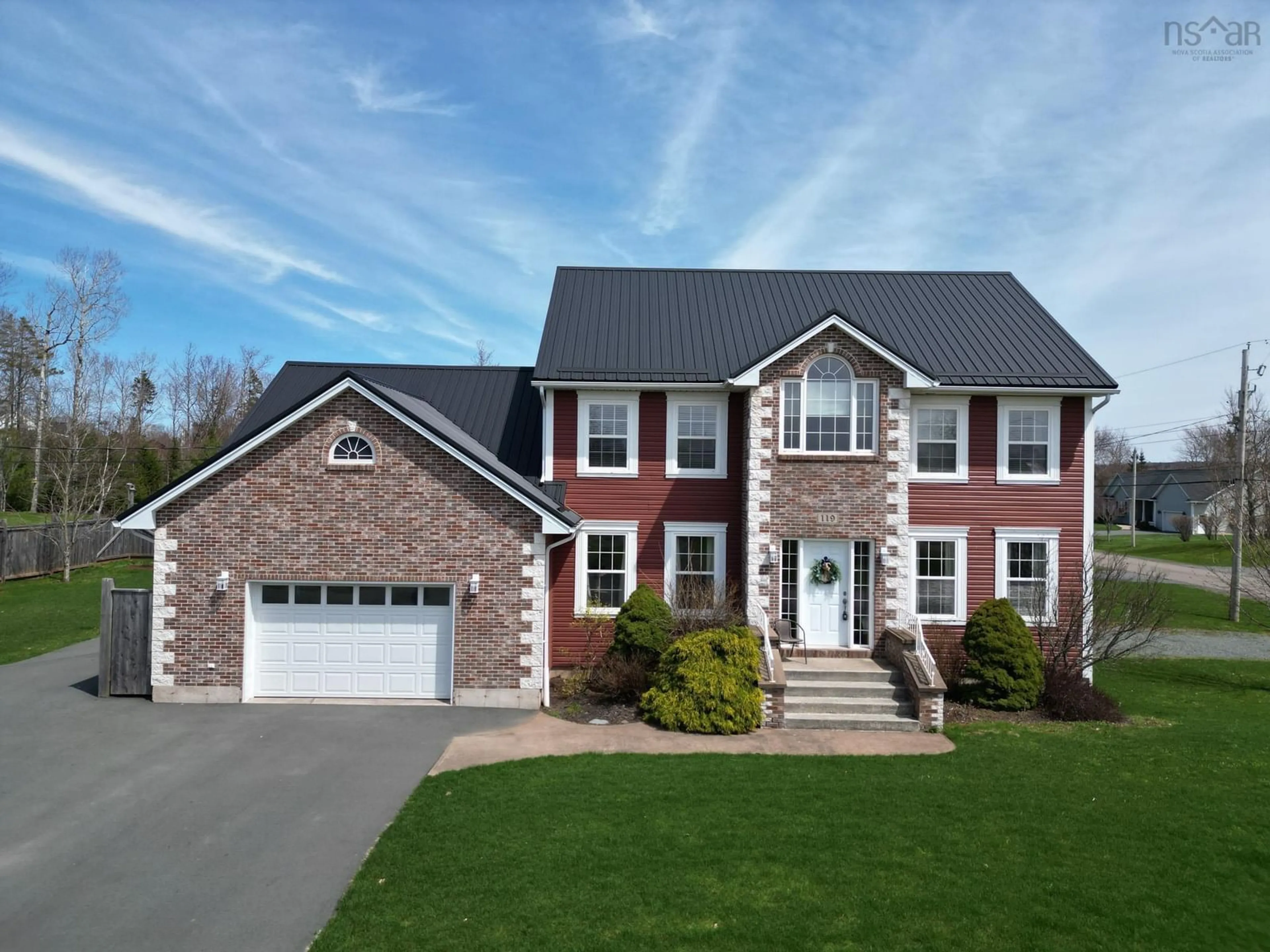 Home with brick exterior material, street for 119 Parkside Dr, Valley Nova Scotia B6L 4A6