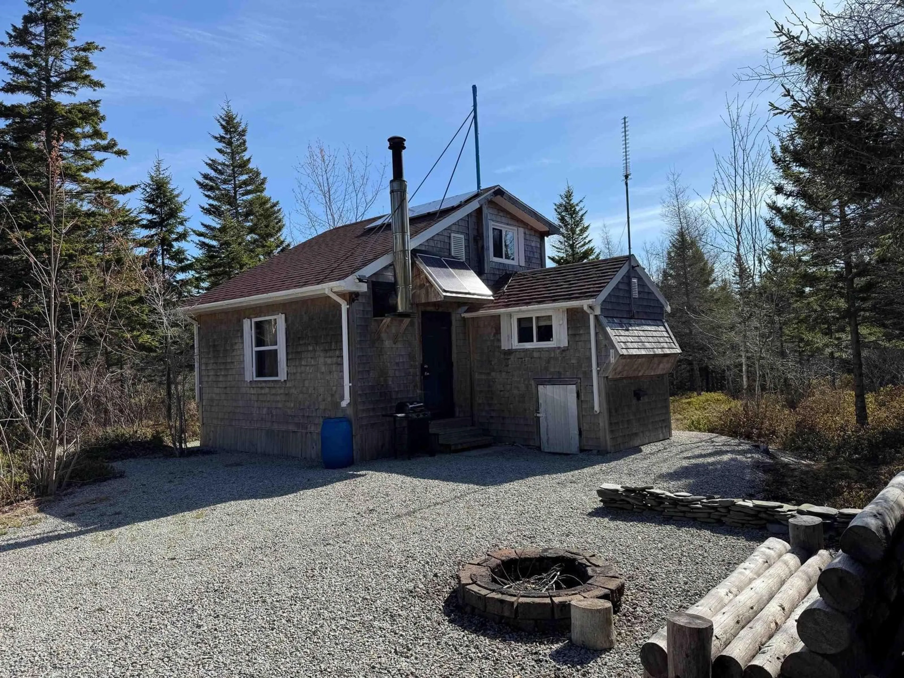 A pic from outside/outdoor area/front of a property/back of a property/a pic from drone, unknown for 114 Caseys Trail, South Ohio Nova Scotia B5A 5L2