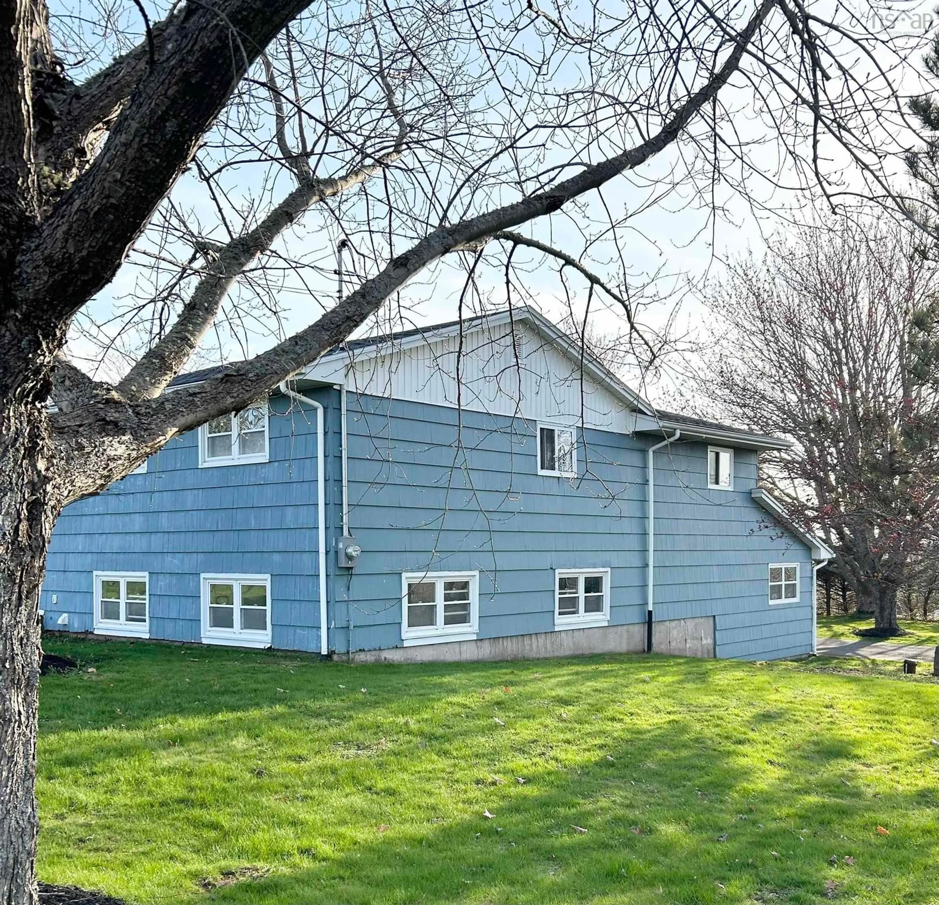 Home with vinyl exterior material, street for 381 Vimy Rd, Bible Hill Nova Scotia B2N 4K2
