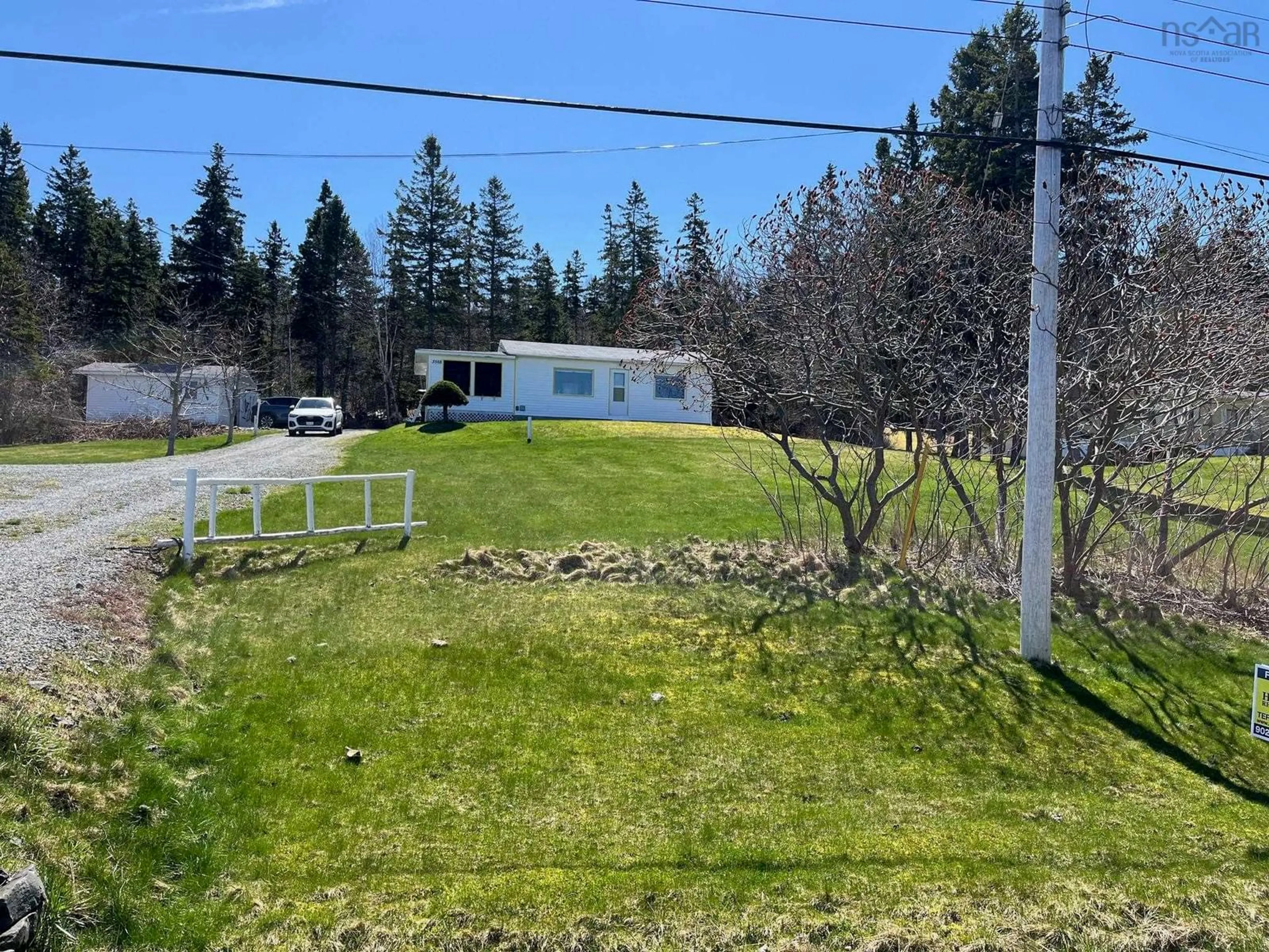 A pic from outside/outdoor area/front of a property/back of a property/a pic from drone, unknown for 3568 West Bay Rd, St. Georges Channel Nova Scotia B0E 3K0