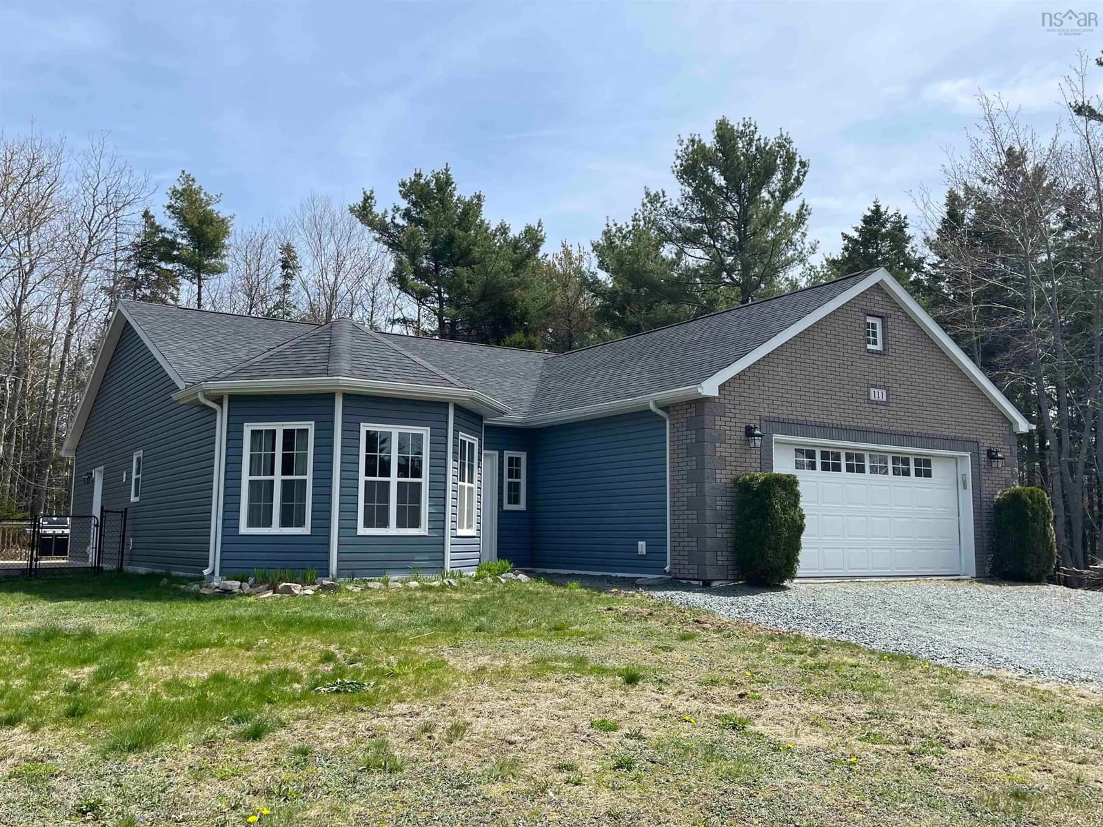 Home with vinyl exterior material, street for 111 Shadewell Lane, Lake Echo Nova Scotia B3E 1N3