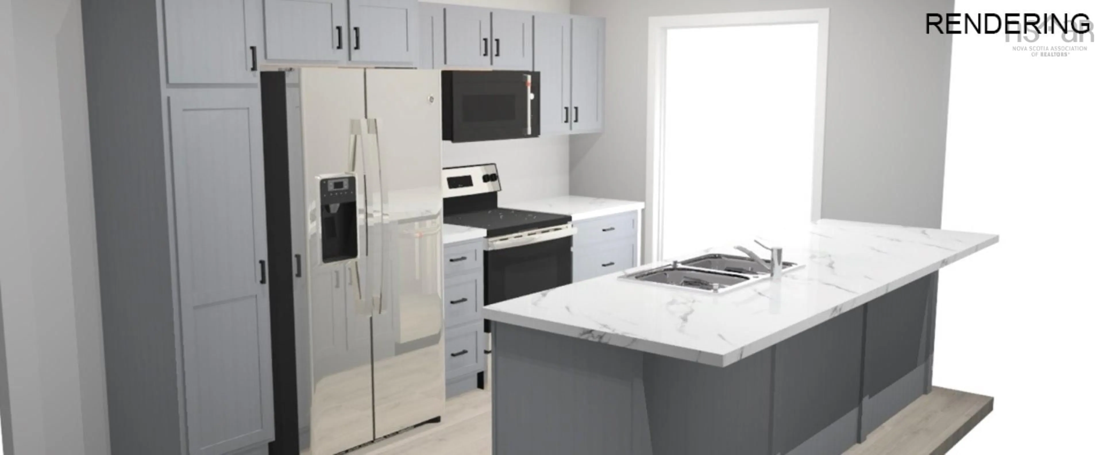 Standard kitchen, ceramic/tile floor for 4253 325 Hwy, Newcombville Nova Scotia B4V 7W1