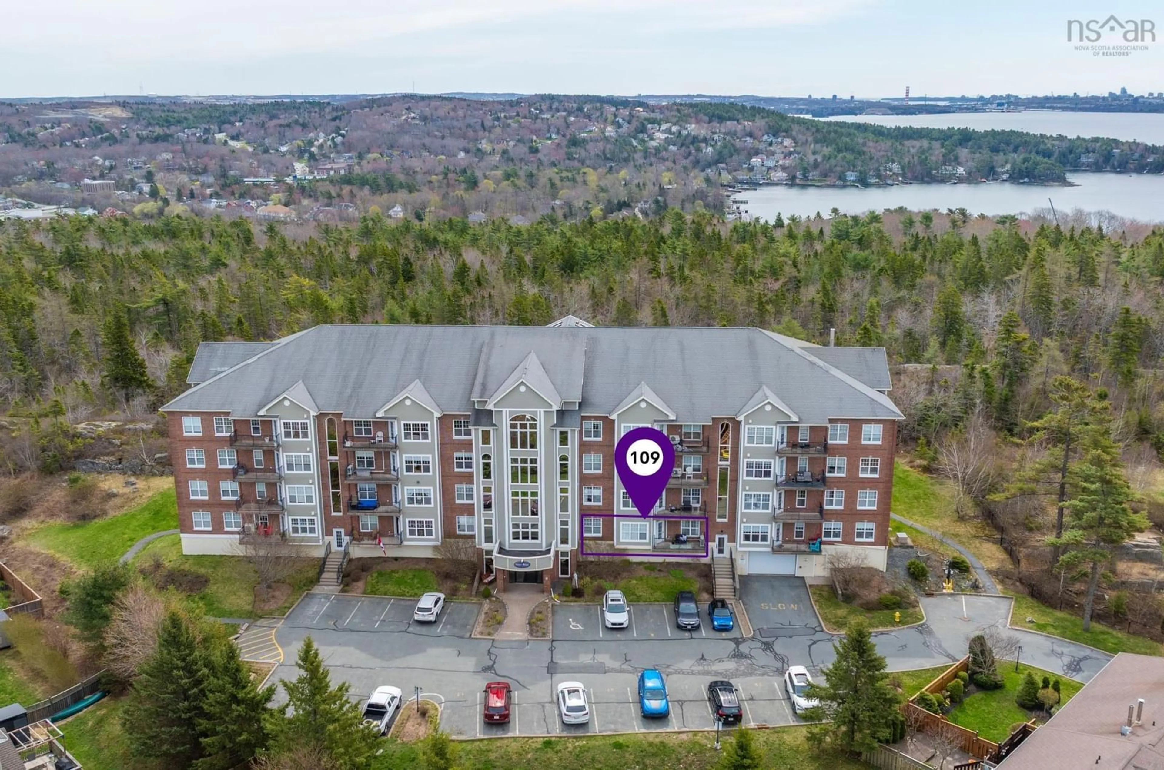 A pic from outside/outdoor area/front of a property/back of a property/a pic from drone, unknown for 277 Rutledge St #109, Bedford Nova Scotia B4A 4M2