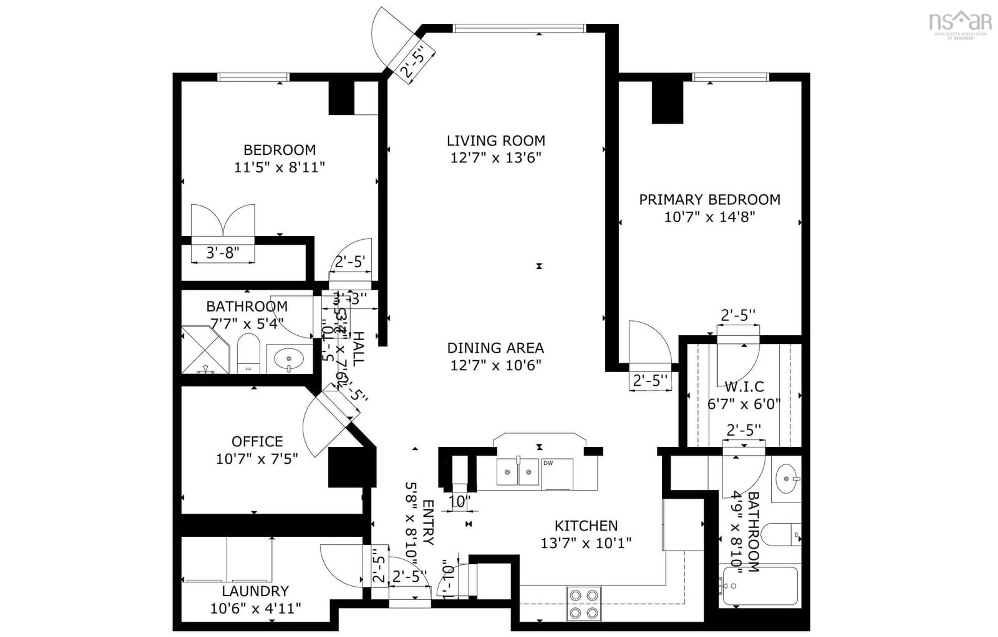 Floor plan for 277 Rutledge St #109, Bedford Nova Scotia B4A 4M2