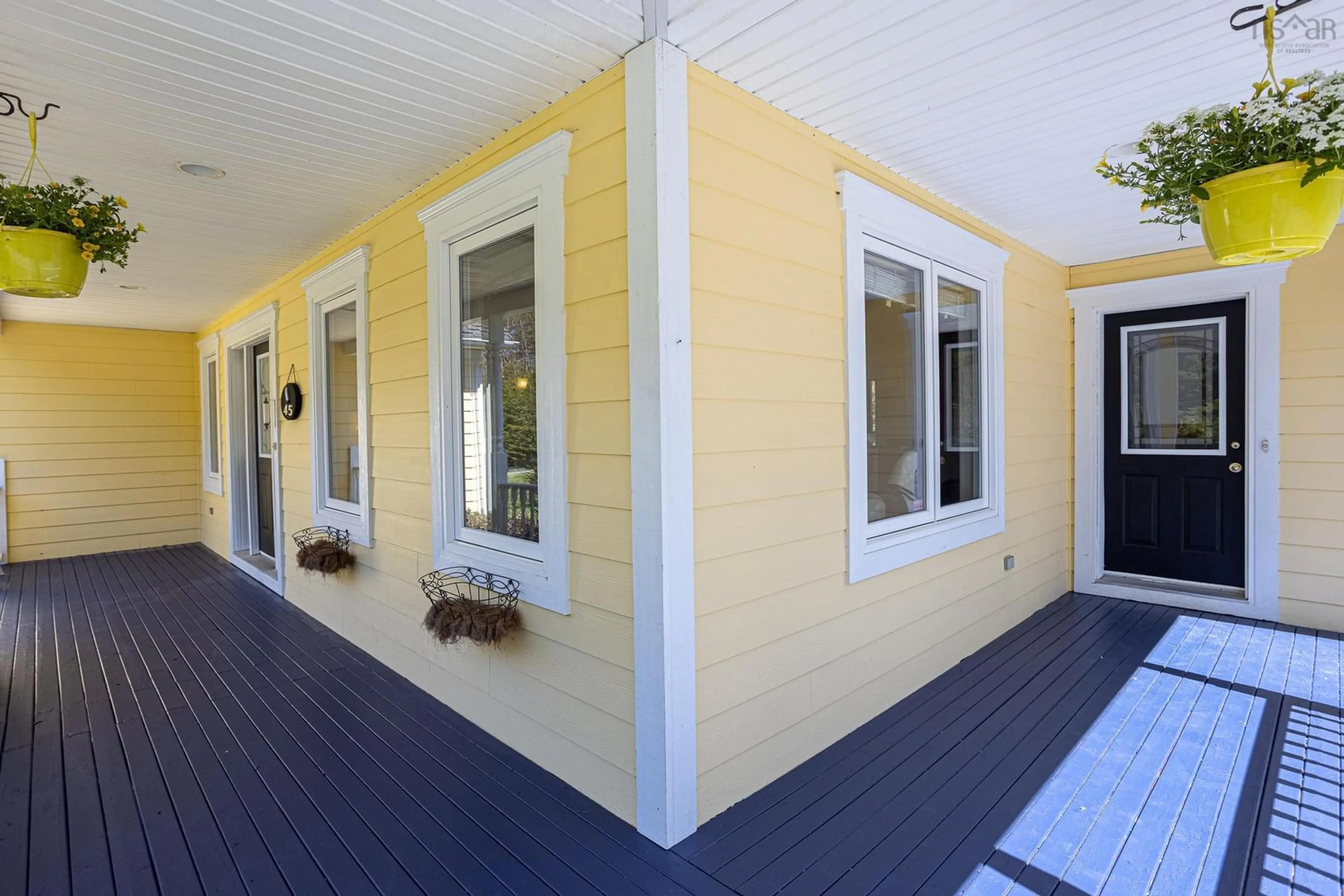 Home with vinyl exterior material, street for 45 Foxberry Hill, Glen Haven Nova Scotia B3Z 2V9