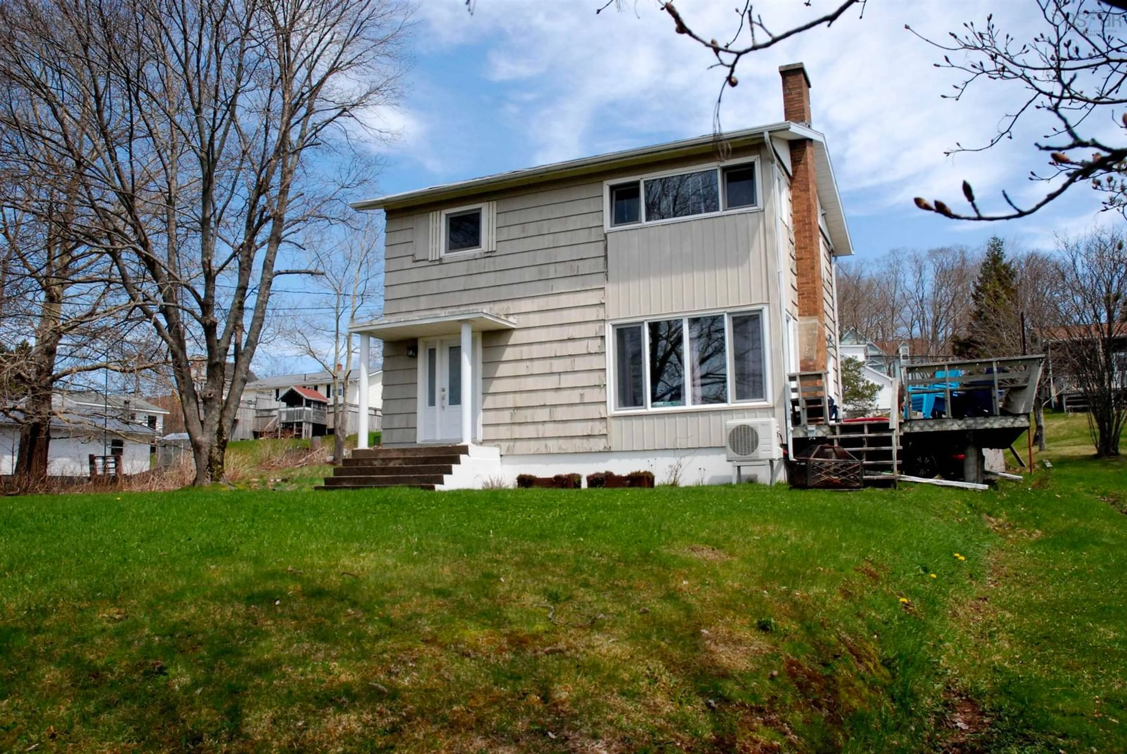 Home with vinyl exterior material, street for 4 White Birch Dr, Port Hawkesbury Nova Scotia B9A 2J2