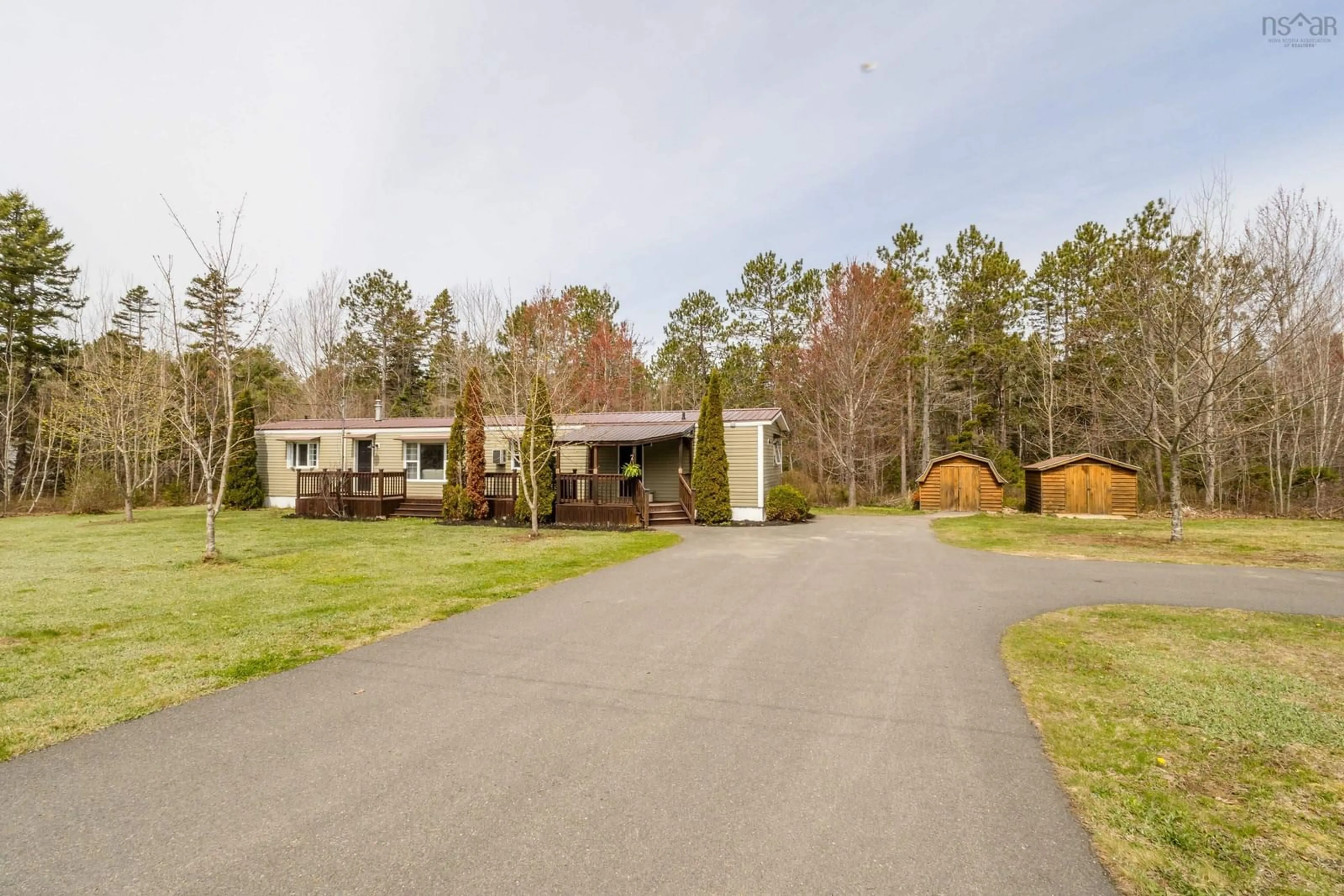 A pic from outside/outdoor area/front of a property/back of a property/a pic from drone, street for 319 Hall Rd, South Greenwood Nova Scotia B0P 1R0