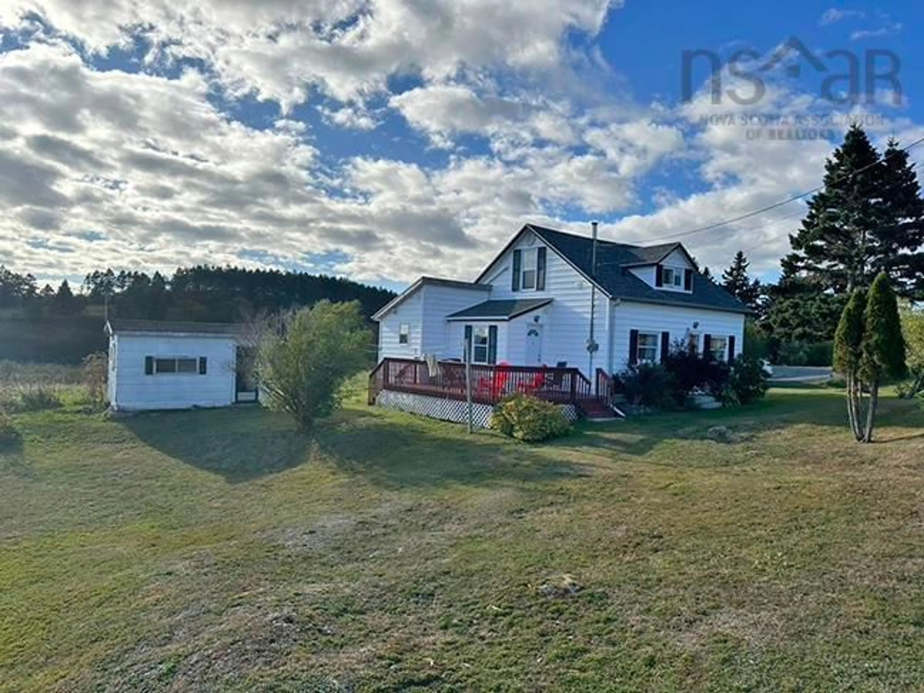 A pic from outside/outdoor area/front of a property/back of a property/a pic from drone, unknown for 2112 Highway 247, L'Ardoise Nova Scotia B0E 1S0