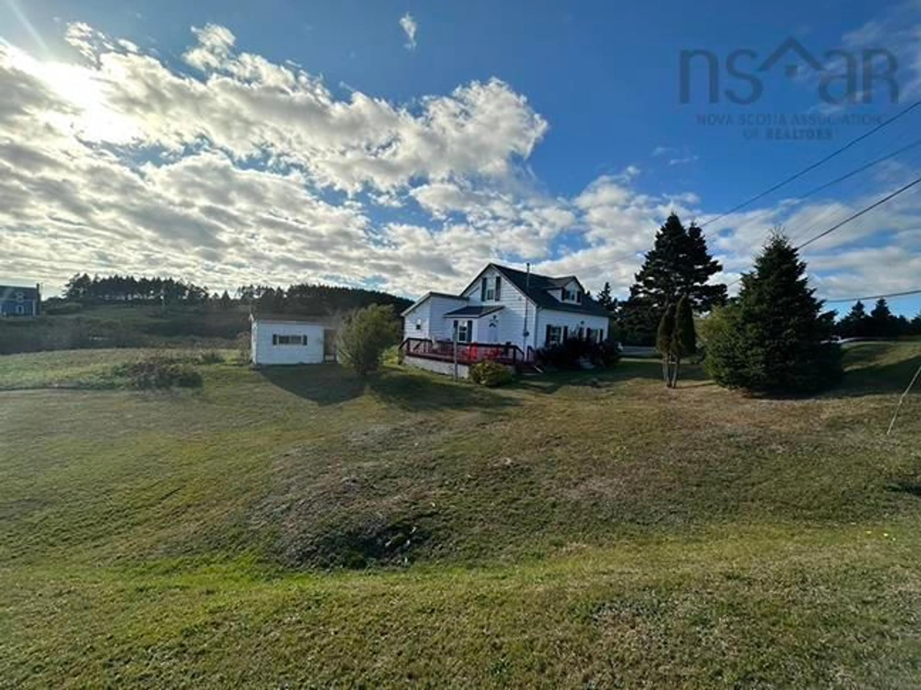 A pic from outside/outdoor area/front of a property/back of a property/a pic from drone, unknown for 2112 Highway 247, L'Ardoise Nova Scotia B0E 1S0