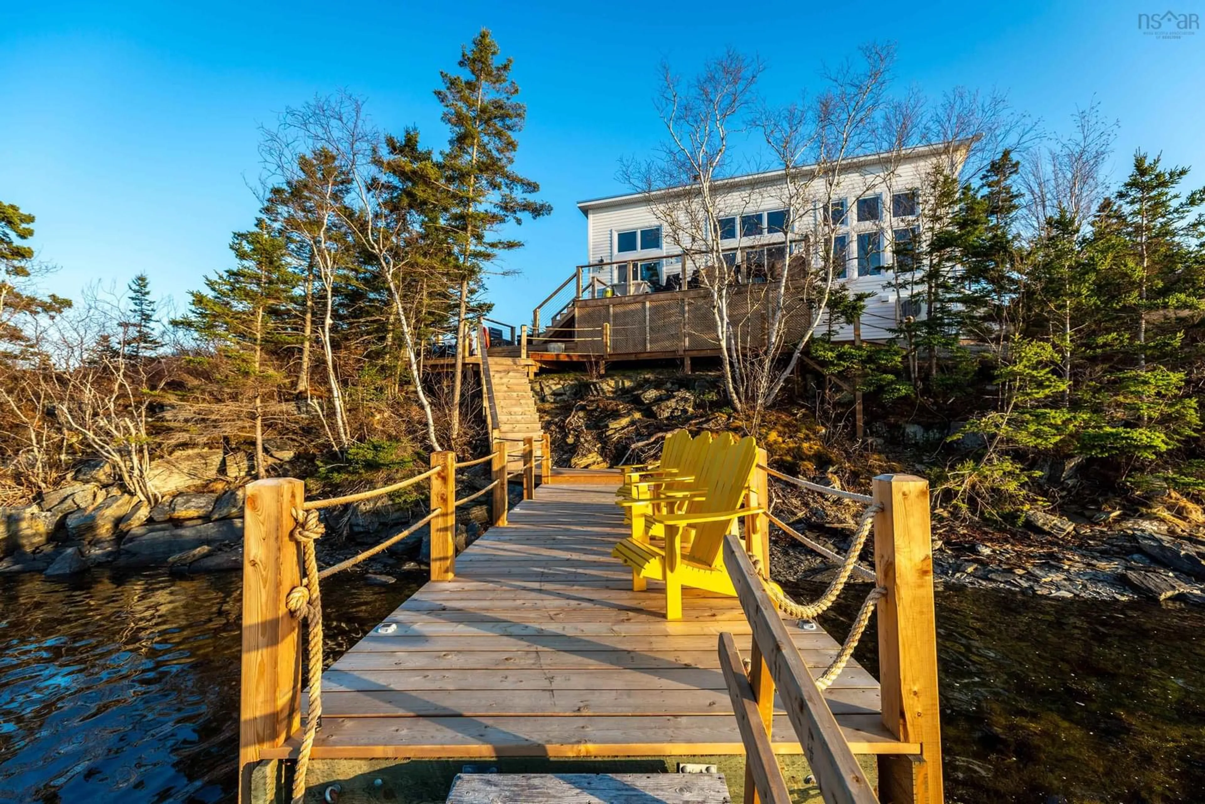 Patio, water/lake/river/ocean view for 397 Stonehurst Rd, Stonehurst North Nova Scotia B0J 2C0