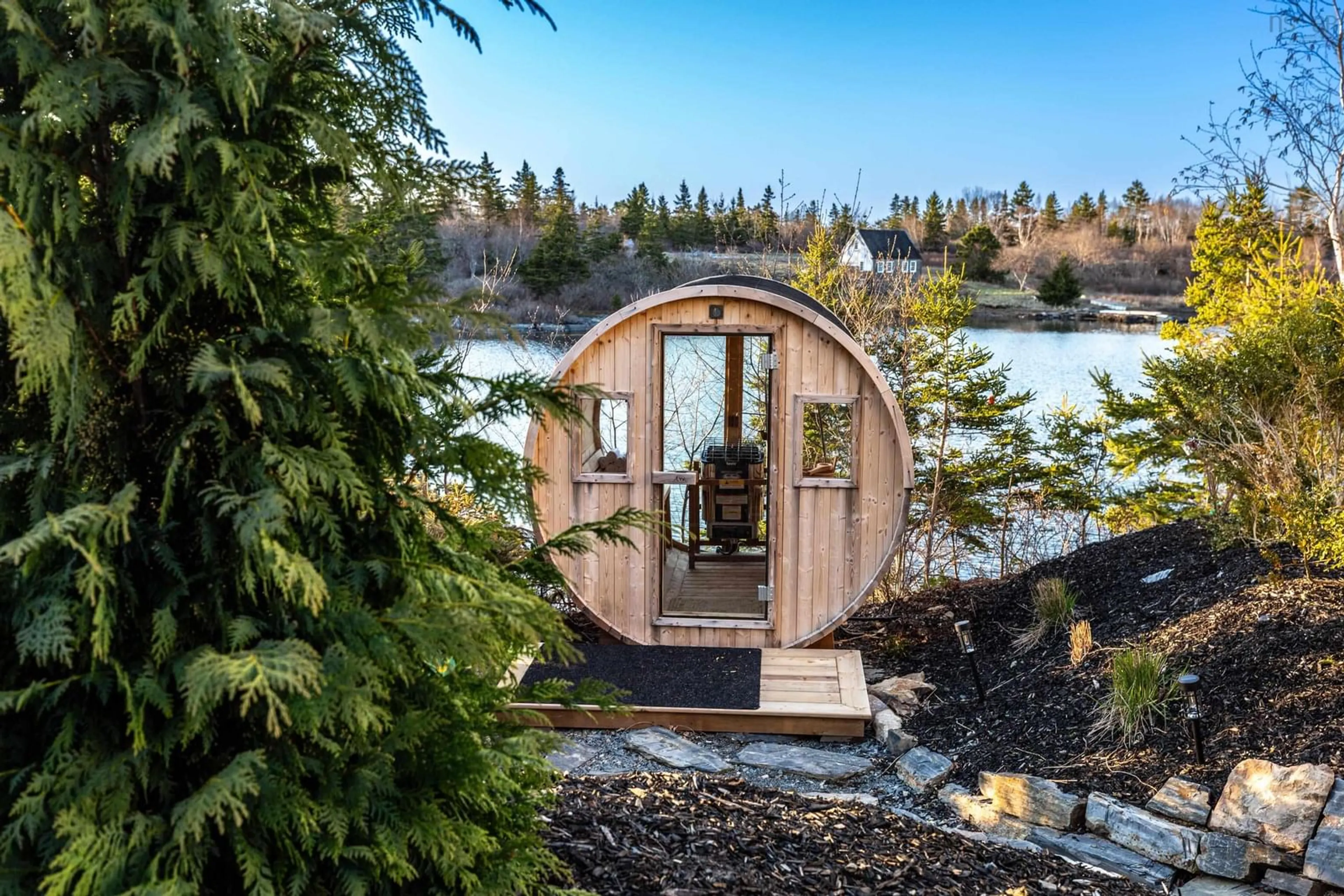 Patio, water/lake/river/ocean view for 397 Stonehurst Rd, Stonehurst North Nova Scotia B0J 2C0