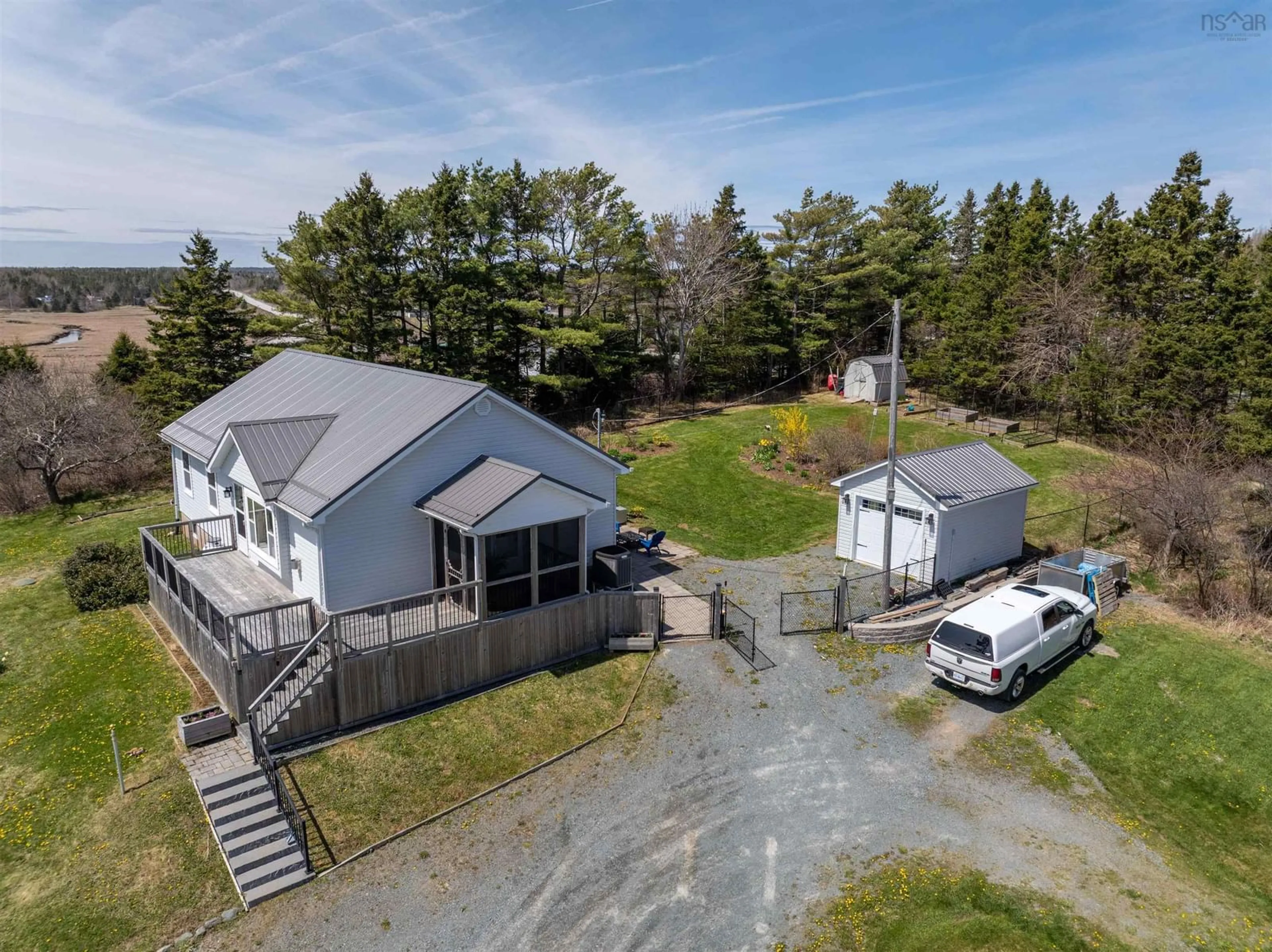 A pic from outside/outdoor area/front of a property/back of a property/a pic from drone, unknown for 5666 Highway 7, Head Of Chezzetcook Nova Scotia B0J 2L0