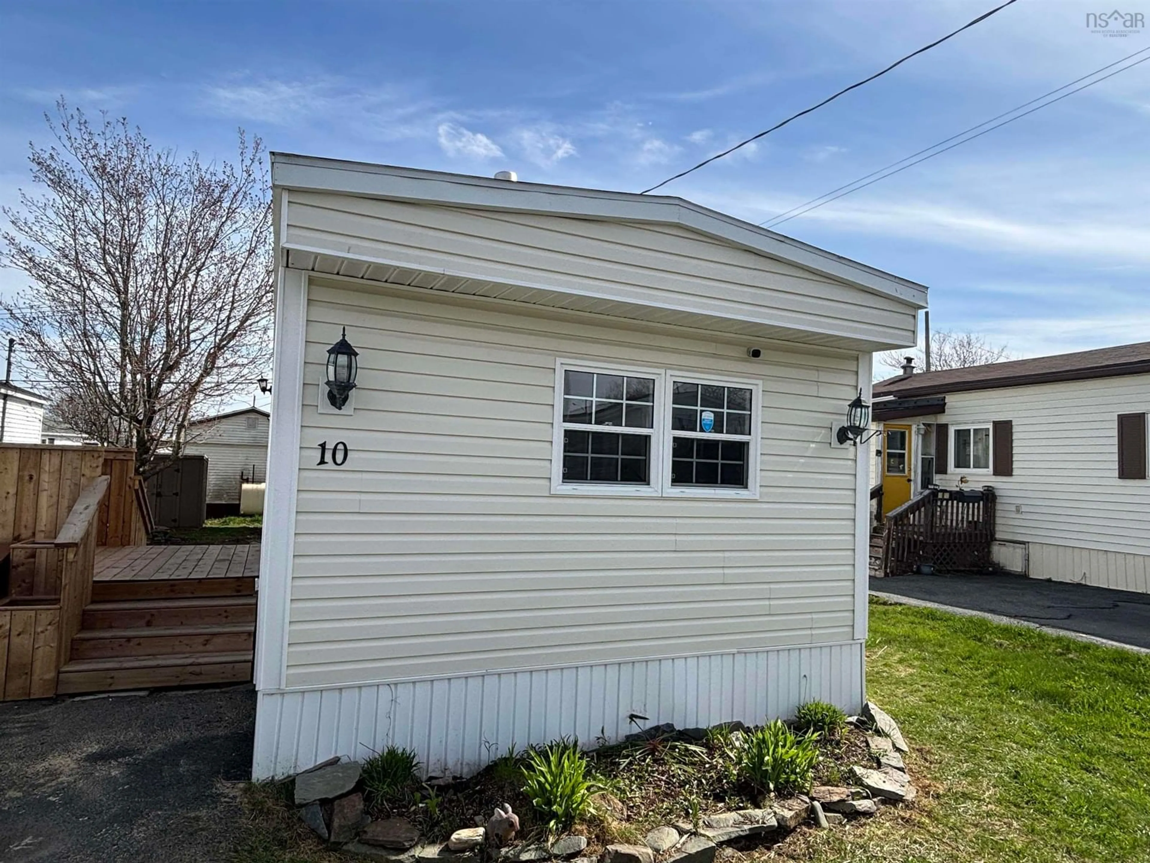 Home with vinyl exterior material, street for 10 Bishop Ave, Dartmouth Nova Scotia B2Y 2B5