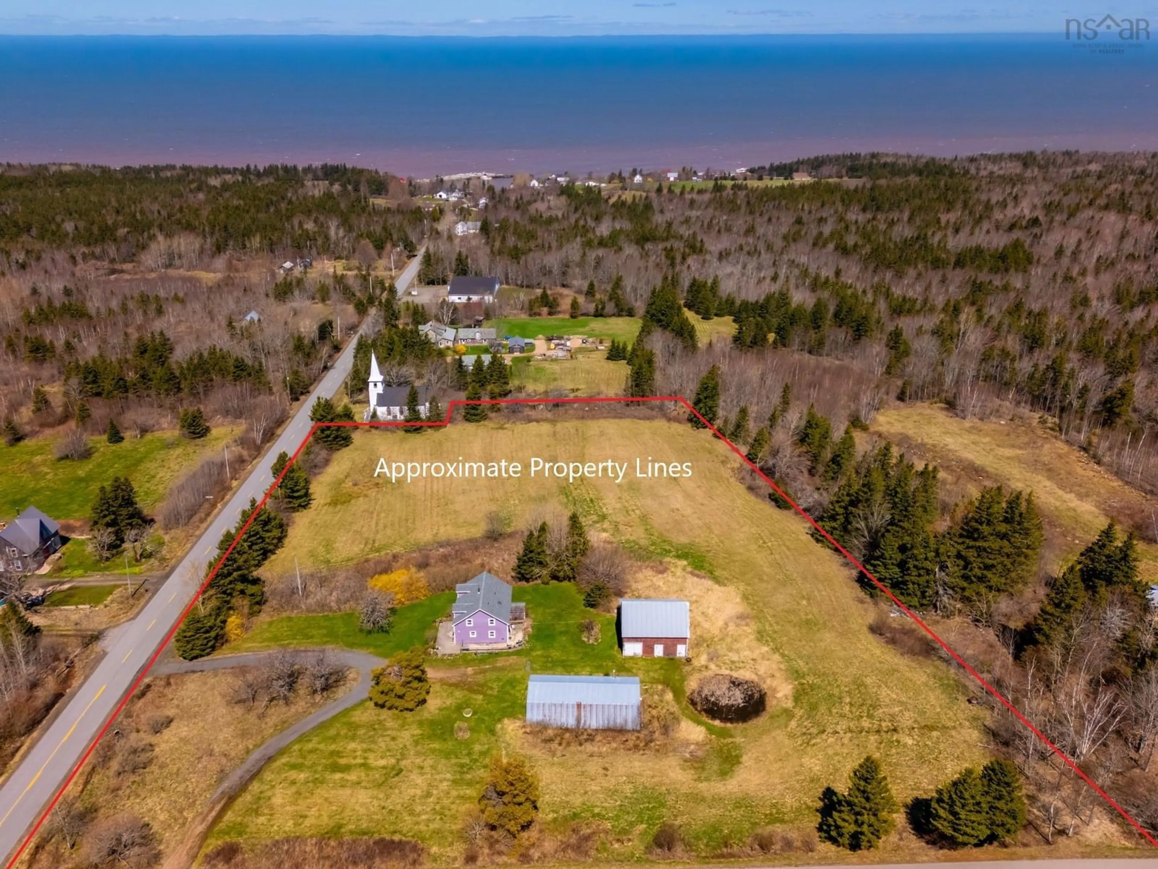 A pic from outside/outdoor area/front of a property/back of a property/a pic from drone, water/lake/river/ocean view for 478 Port Lorne Rd, Port Lorne Nova Scotia B0S 1R0
