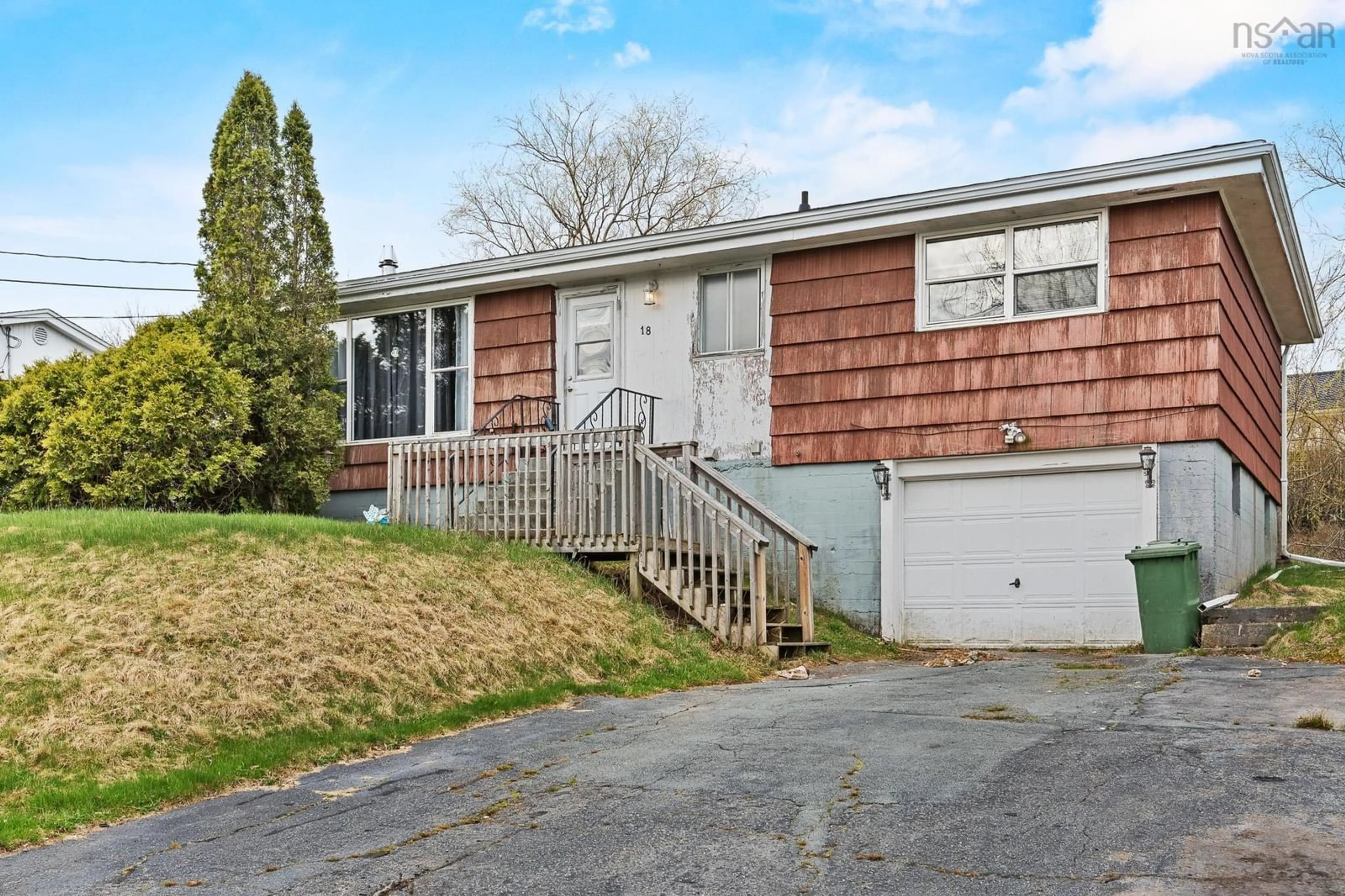 Home with vinyl exterior material, street for 18 Edmond Dr, Dartmouth Nova Scotia B2W 2K2