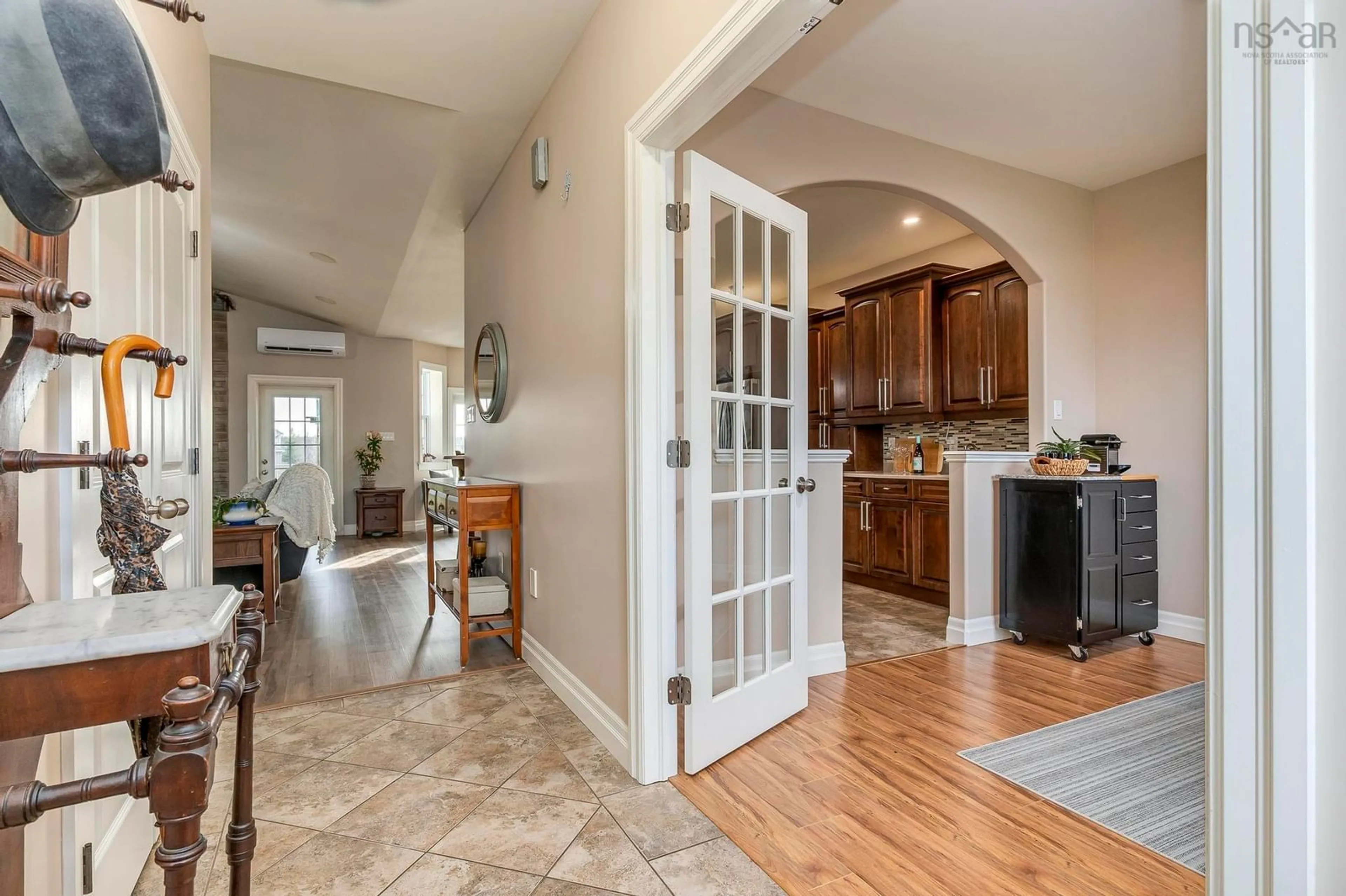 Open concept kitchen, ceramic/tile floor for 155 West Lawrencetown Rd, Lawrencetown Nova Scotia B2Z 1S4