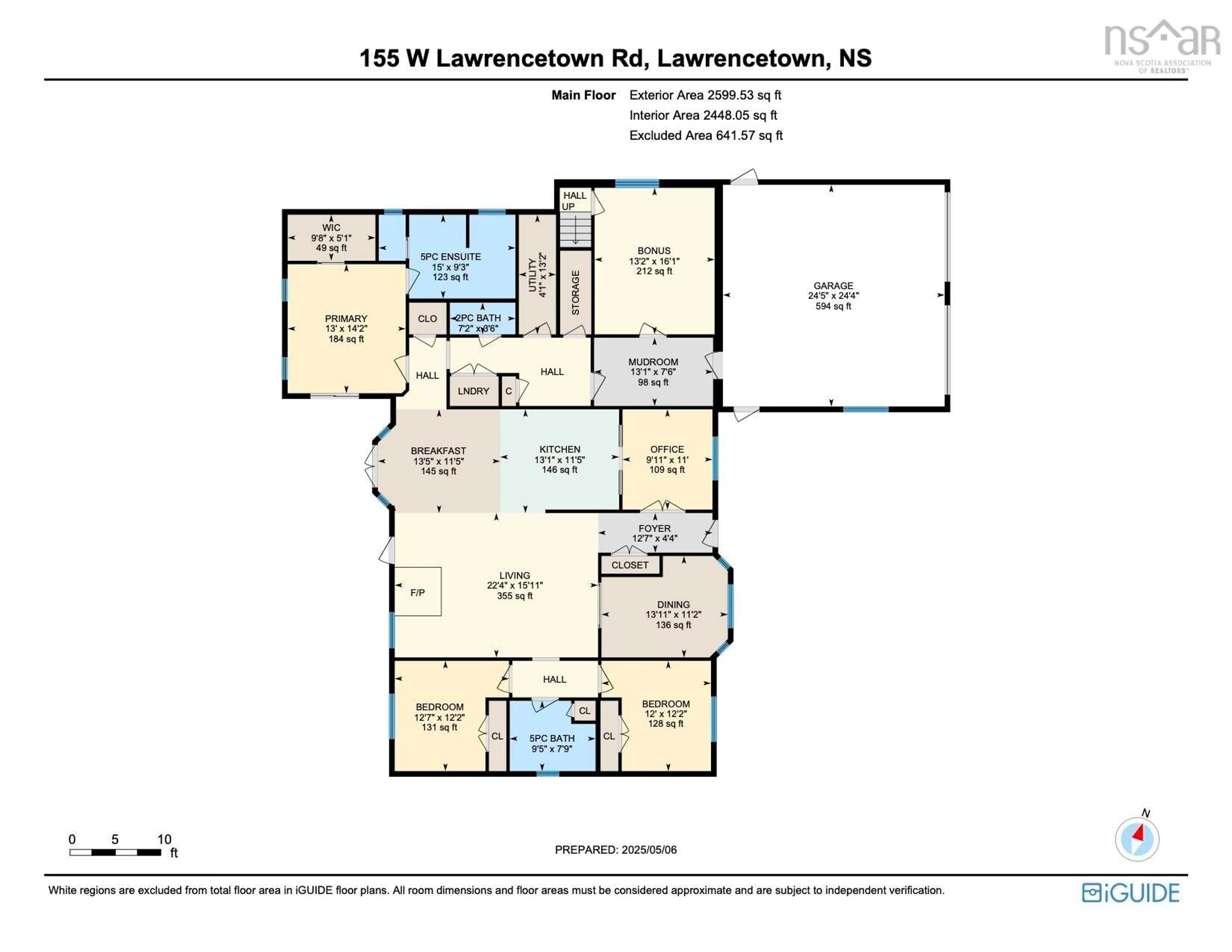 Floor plan for 155 West Lawrencetown Rd, Lawrencetown Nova Scotia B2Z 1S4