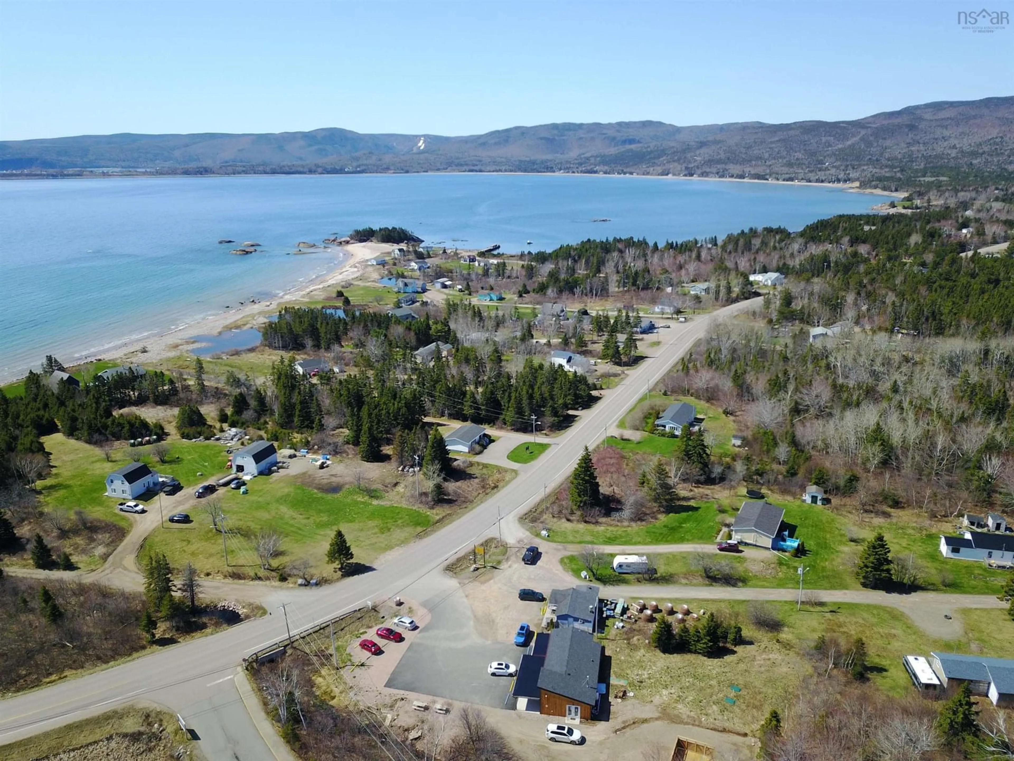 A pic from outside/outdoor area/front of a property/back of a property/a pic from drone, water/lake/river/ocean view for 36196 Cabot Trail, Ingonish Nova Scotia B0C 1K0