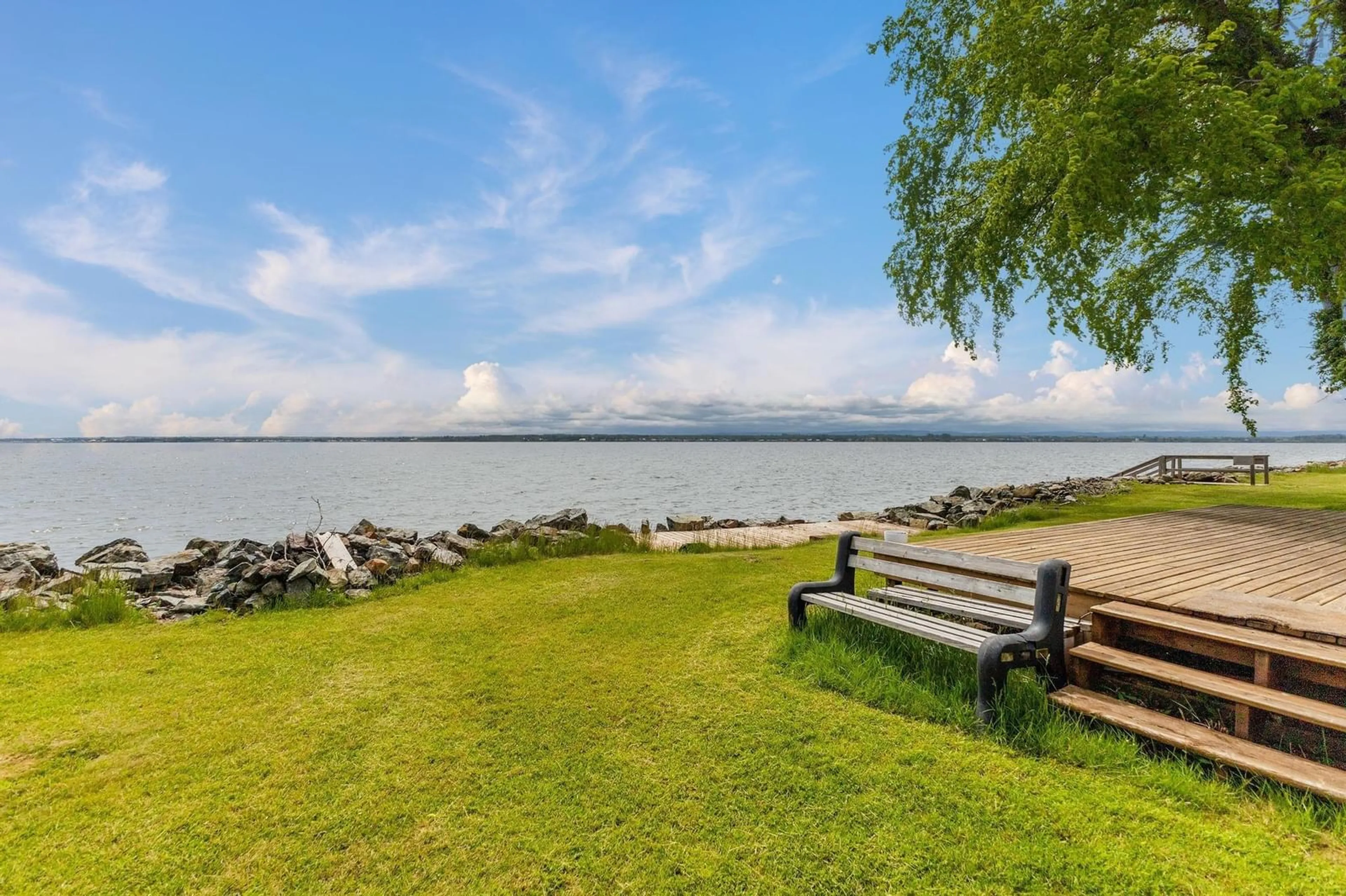 Patio, water/lake/river/ocean view for 54 Poplar Lane, Brule Point Nova Scotia B0K 1V0