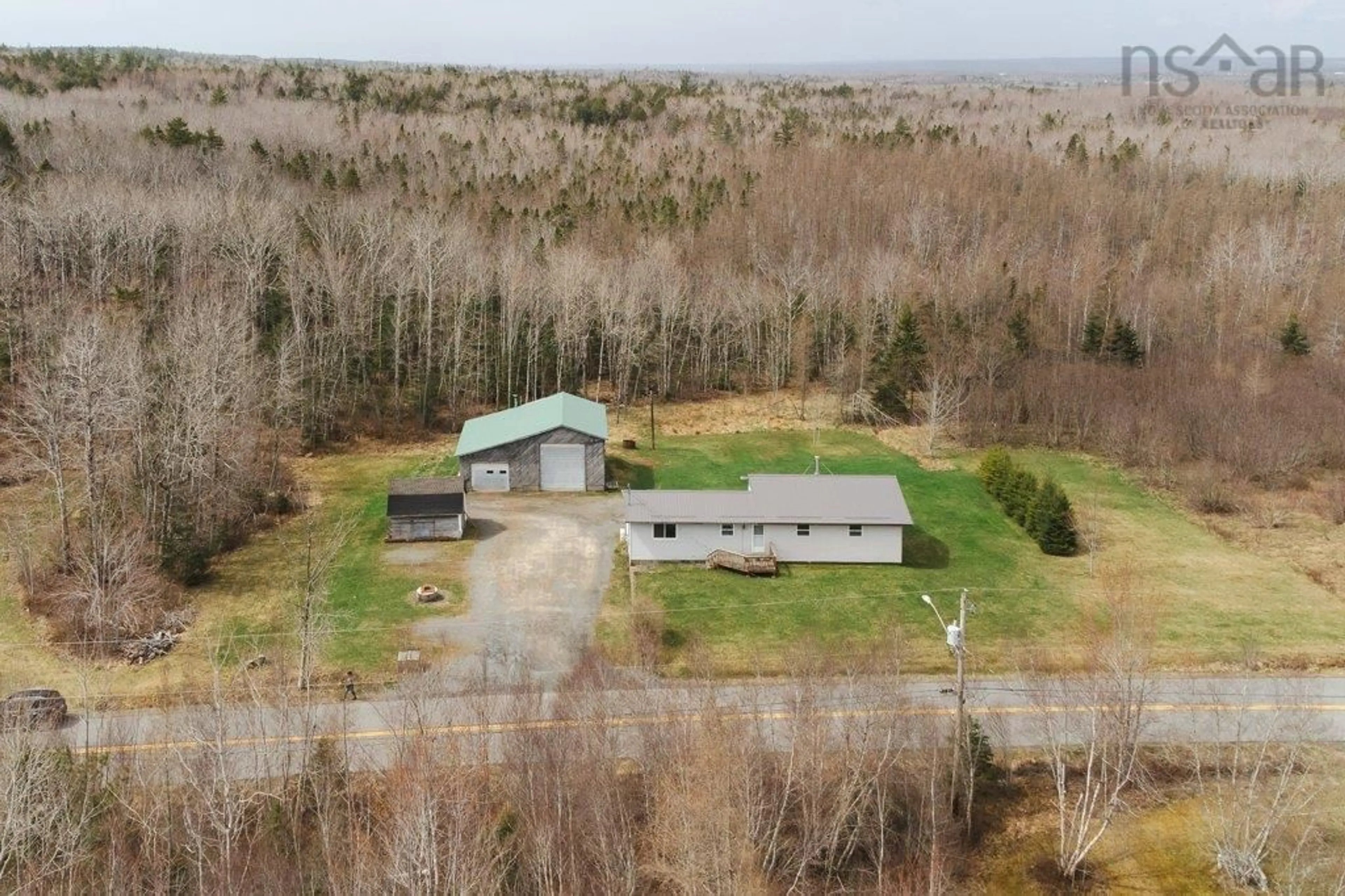 A pic from outside/outdoor area/front of a property/back of a property/a pic from drone, building for 212 Logan Rd, Dutch Settlement Nova Scotia B2S 2E7