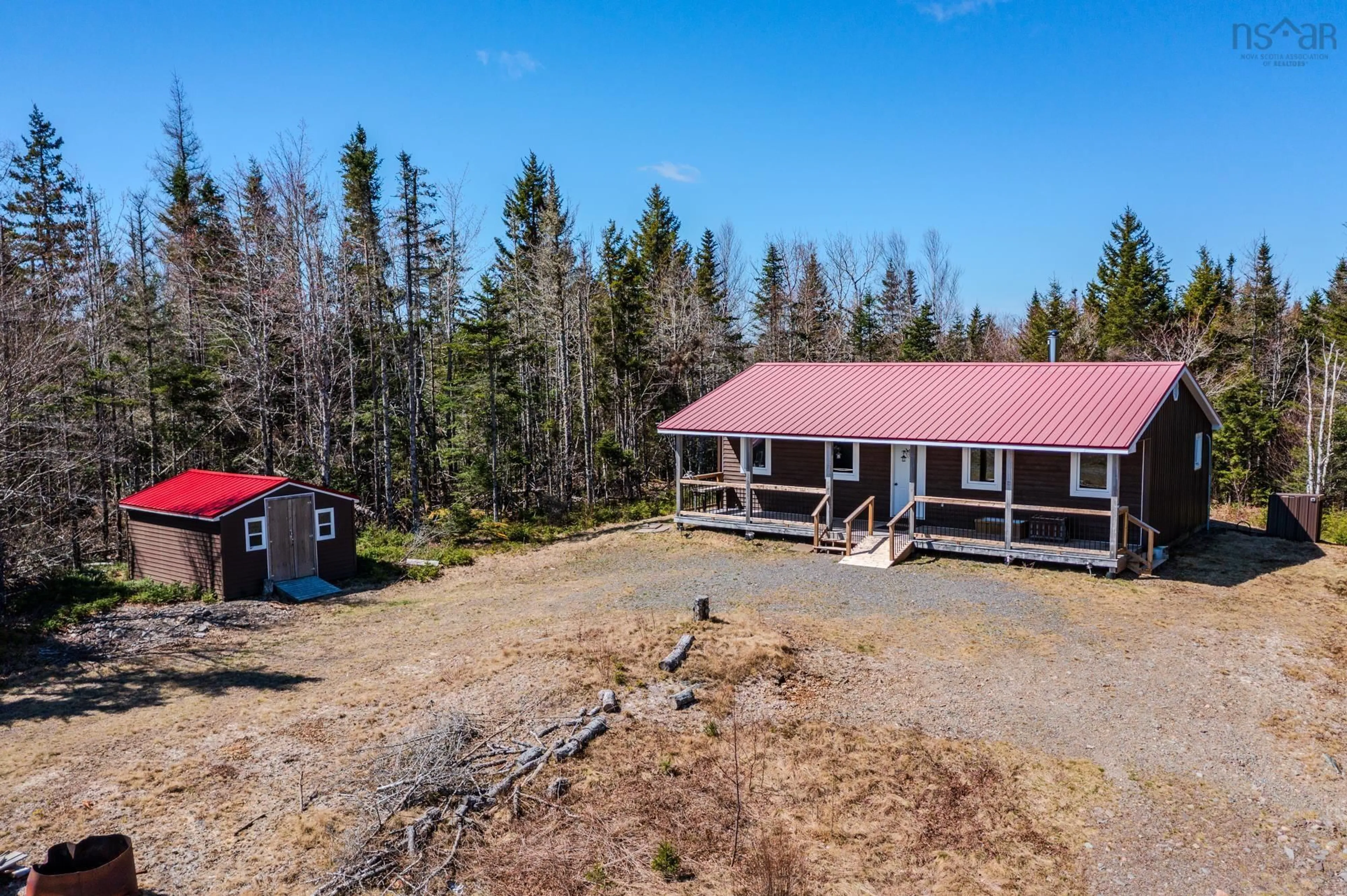 A pic from outside/outdoor area/front of a property/back of a property/a pic from drone, unknown for Fisher Rd, Eastville Nova Scotia B0N 2P0