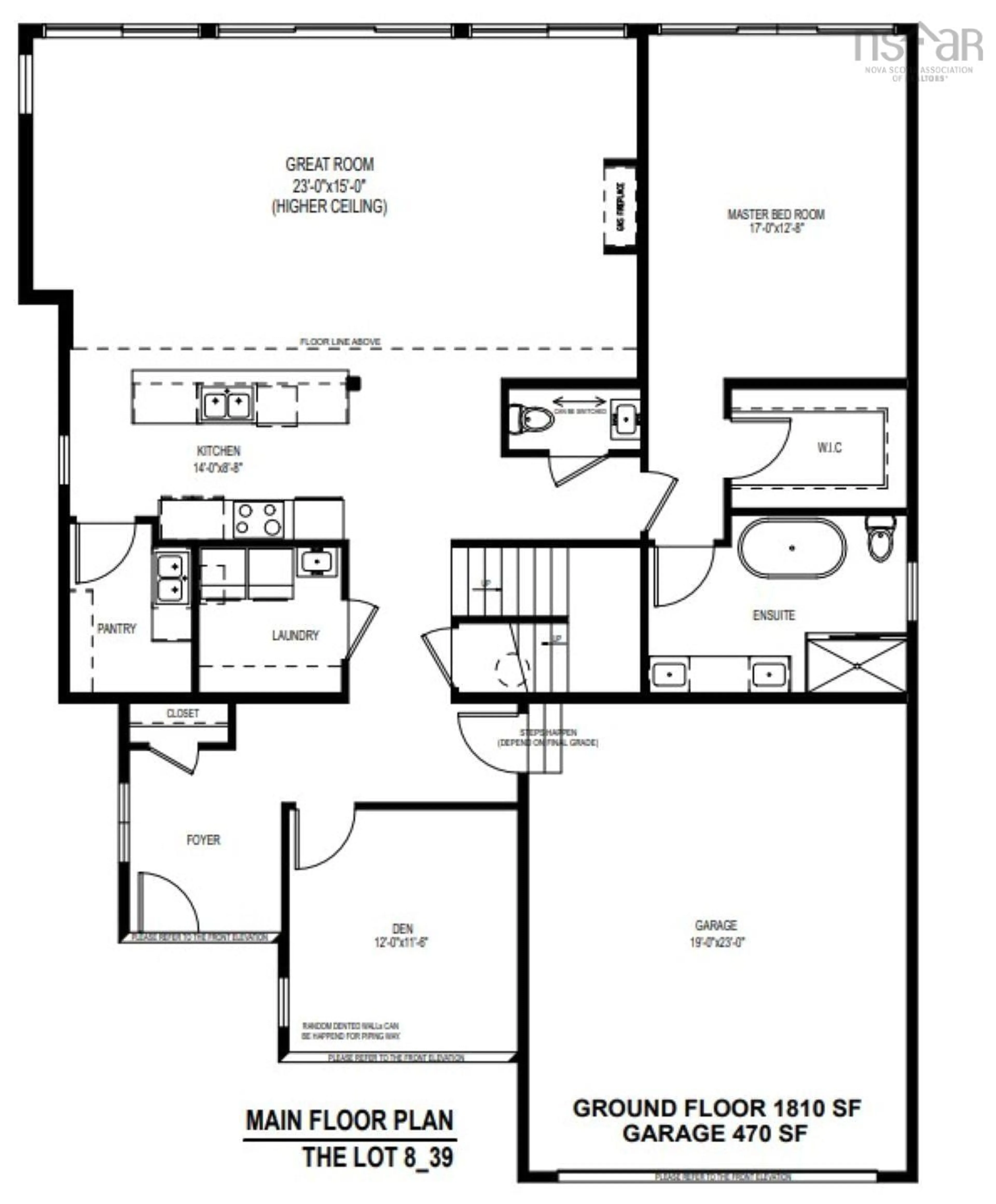 Floor plan for 277 Provence Way, Brunello Estates Nova Scotia B3T 0N8