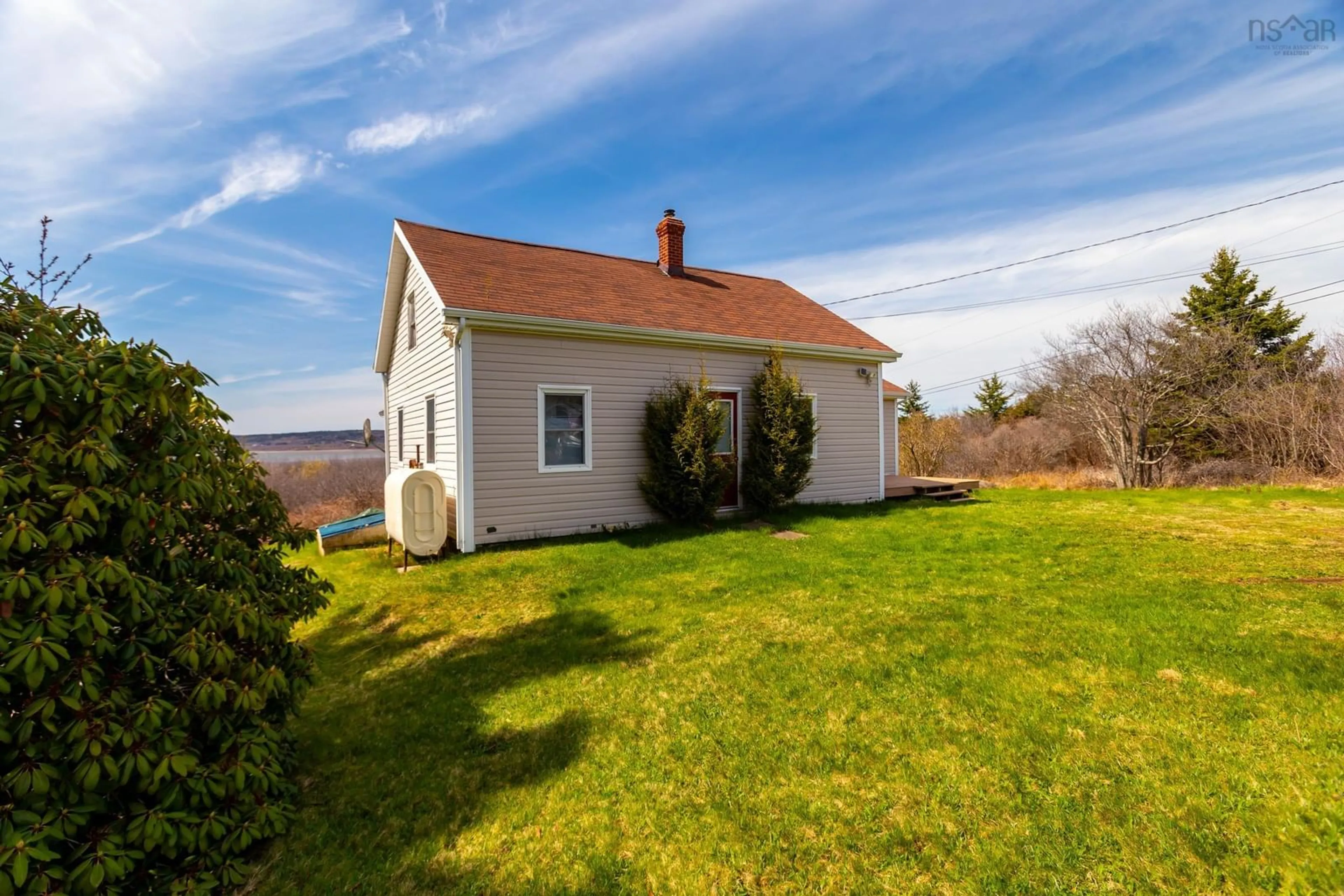 A pic from outside/outdoor area/front of a property/back of a property/a pic from drone, water/lake/river/ocean view for 9021 101 Hwy, Brighton Nova Scotia B0V 1A0