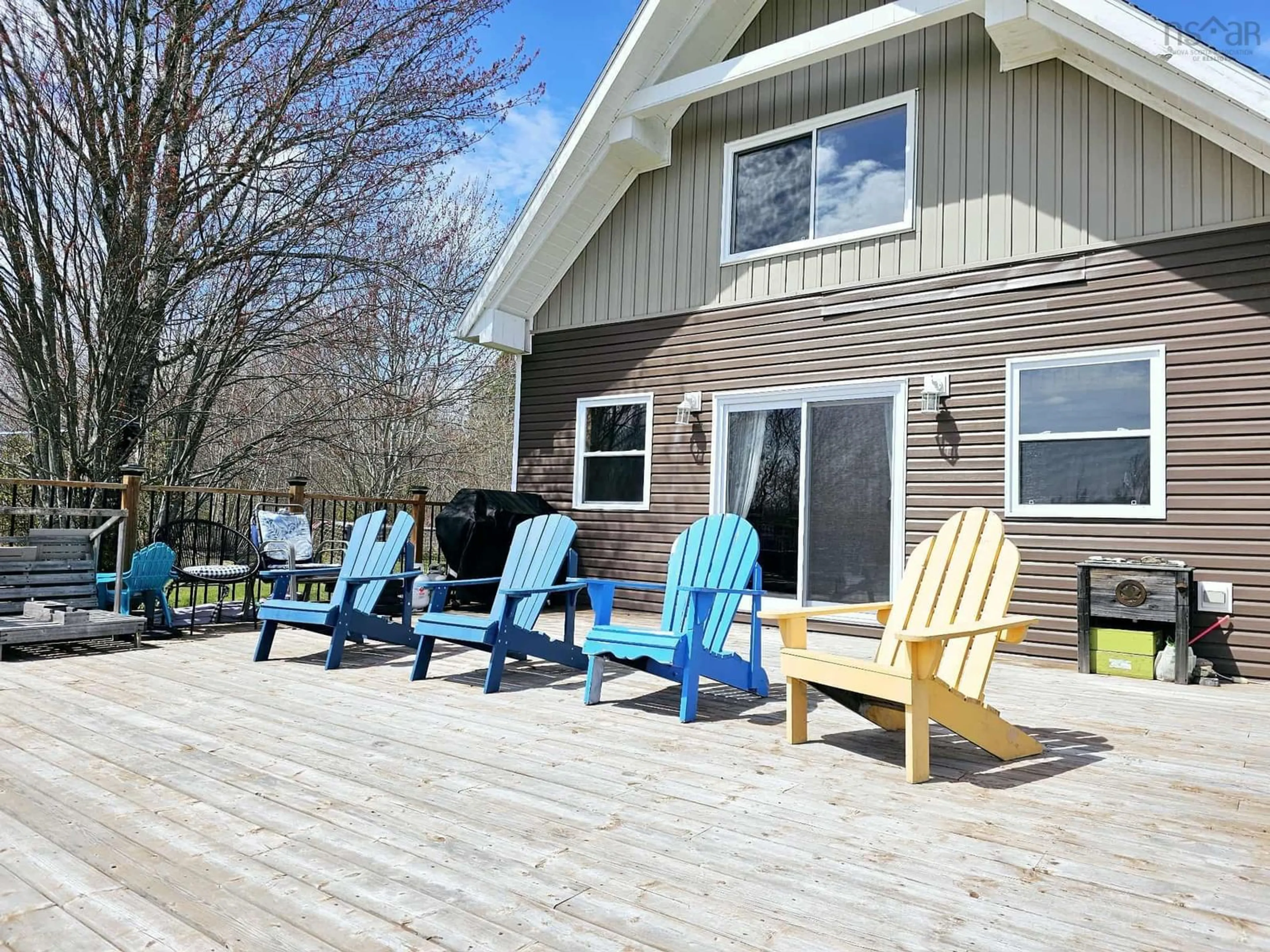 Patio, water/lake/river/ocean view for 172 Kennedy Lake Rd, Waldegrave Nova Scotia B0K 1V0