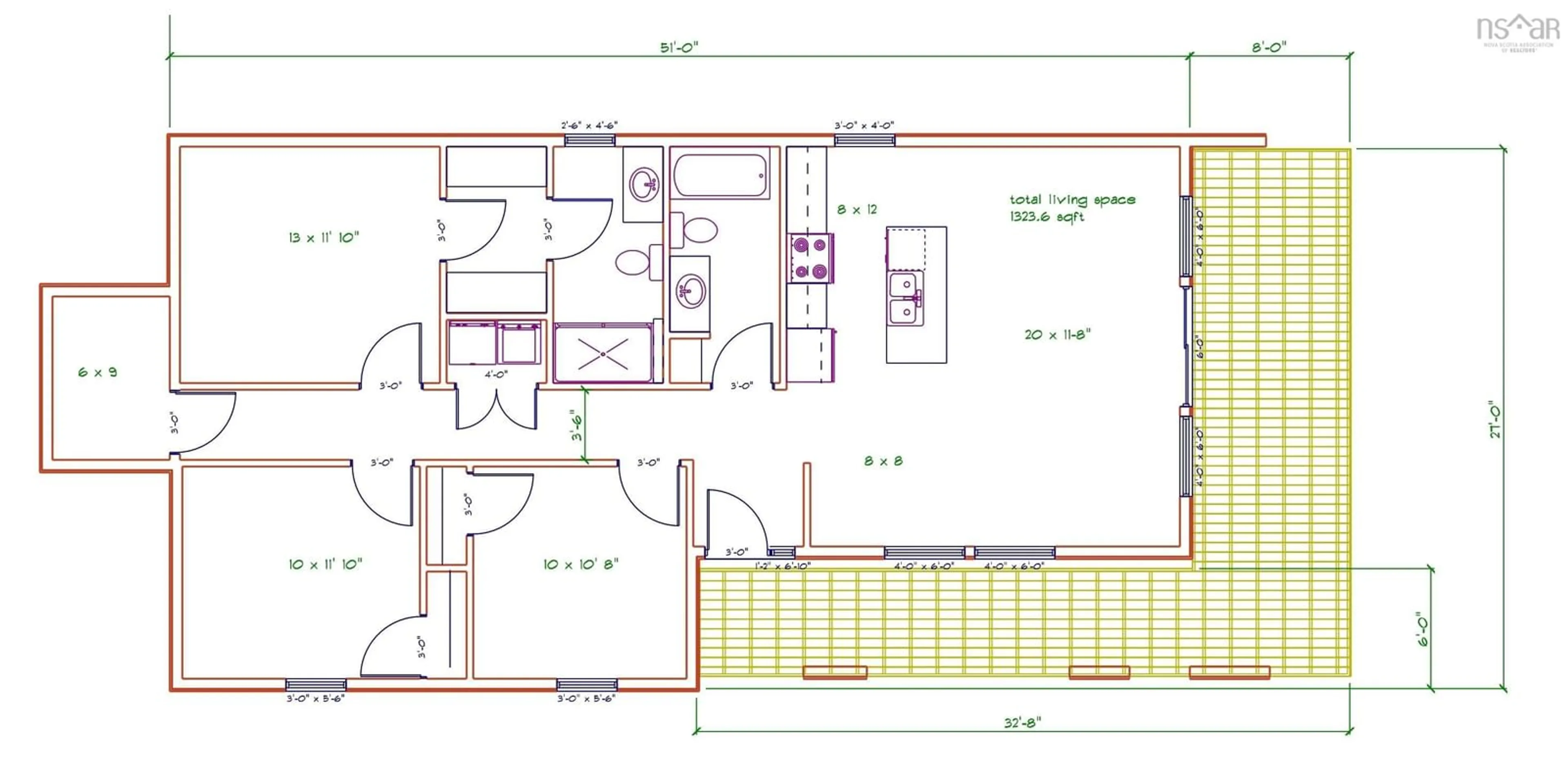 Floor plan for A-3 Avondale Rd, Avondale Nova Scotia B0N 2A0