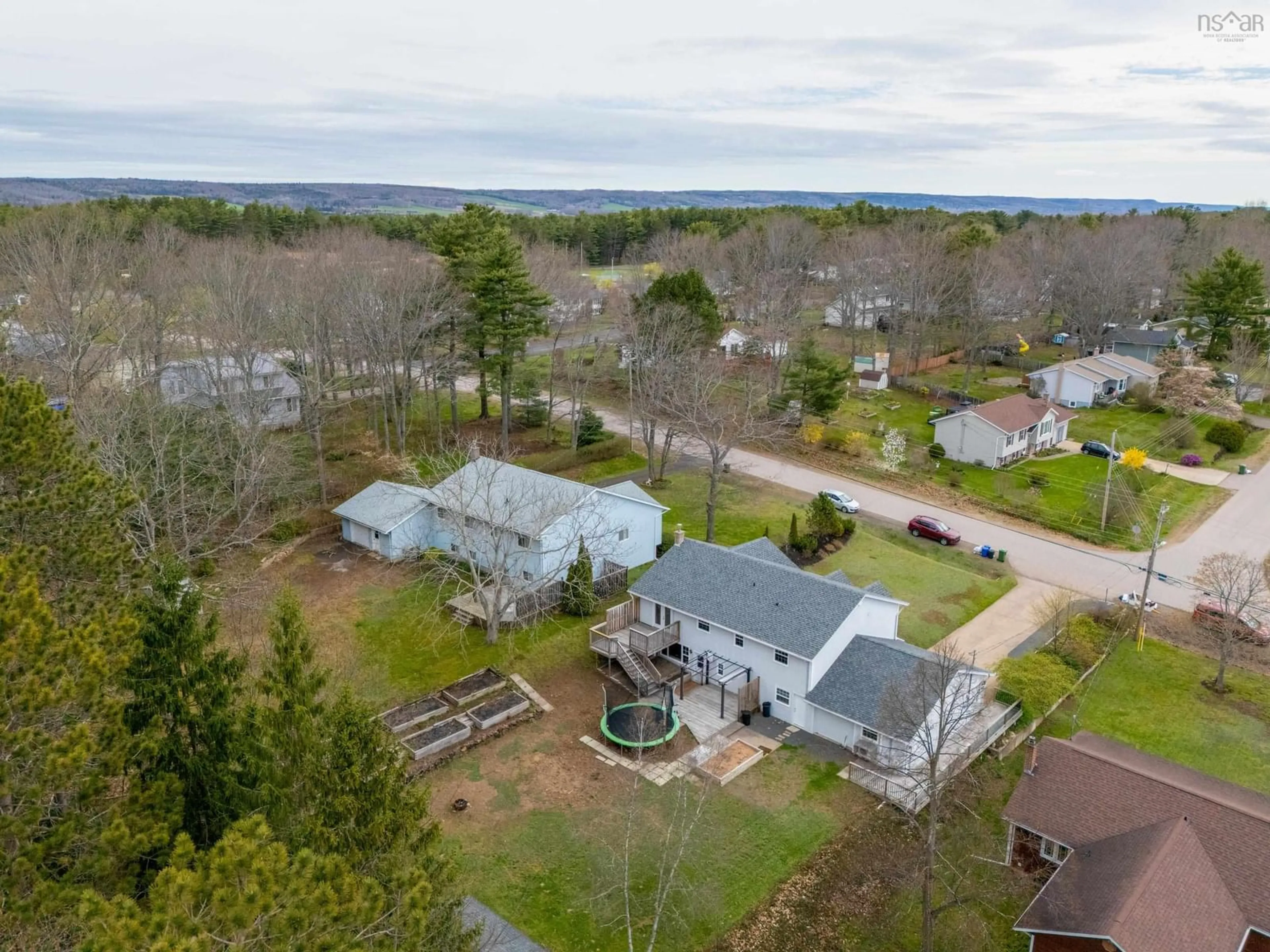 A pic from outside/outdoor area/front of a property/back of a property/a pic from drone, water/lake/river/ocean view for 1735 Katelyn St, Kingston Nova Scotia B0P 1R0