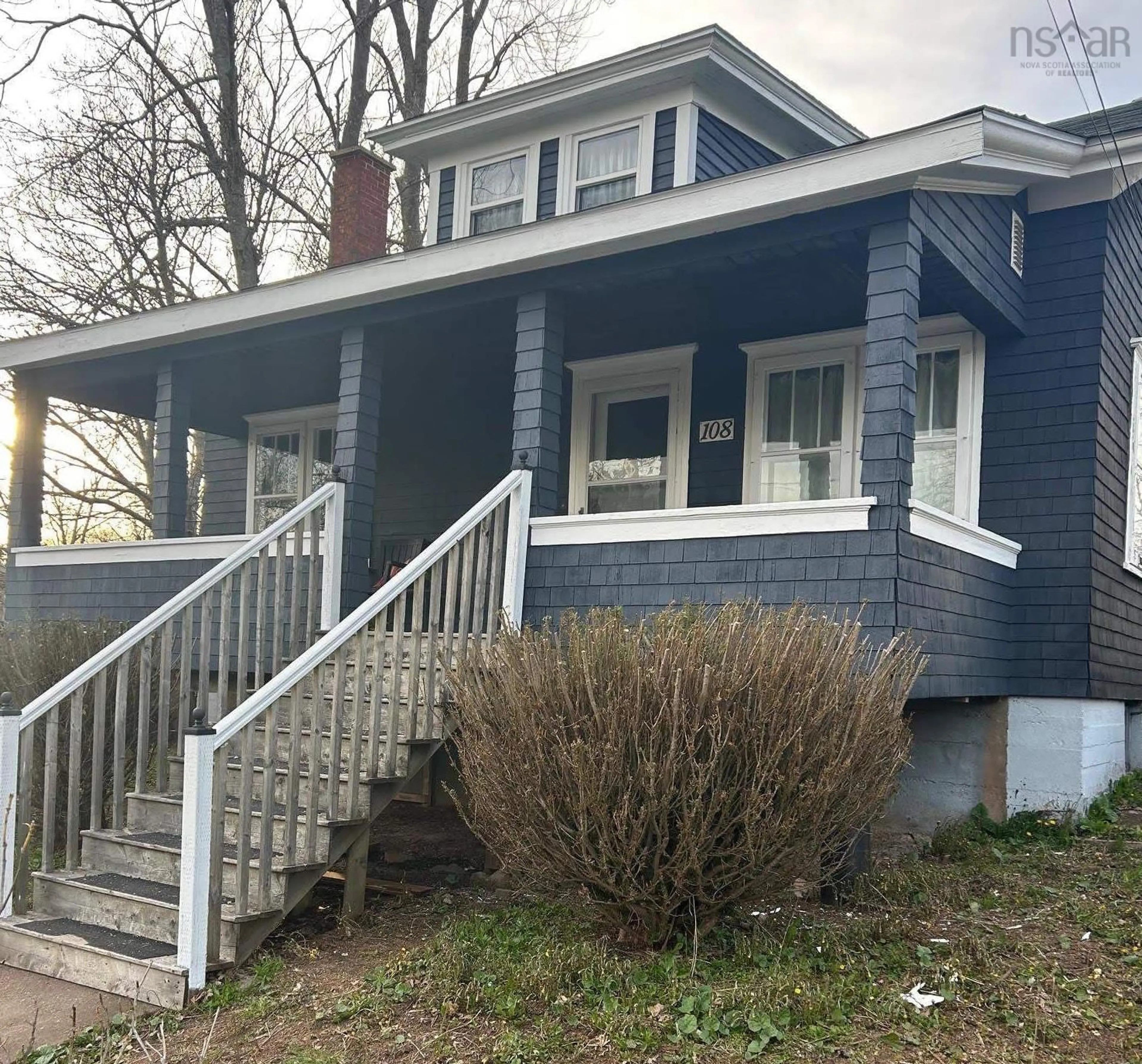 Home with vinyl exterior material, street for 108 Denoon St, Pictou Nova Scotia B0K 1H0
