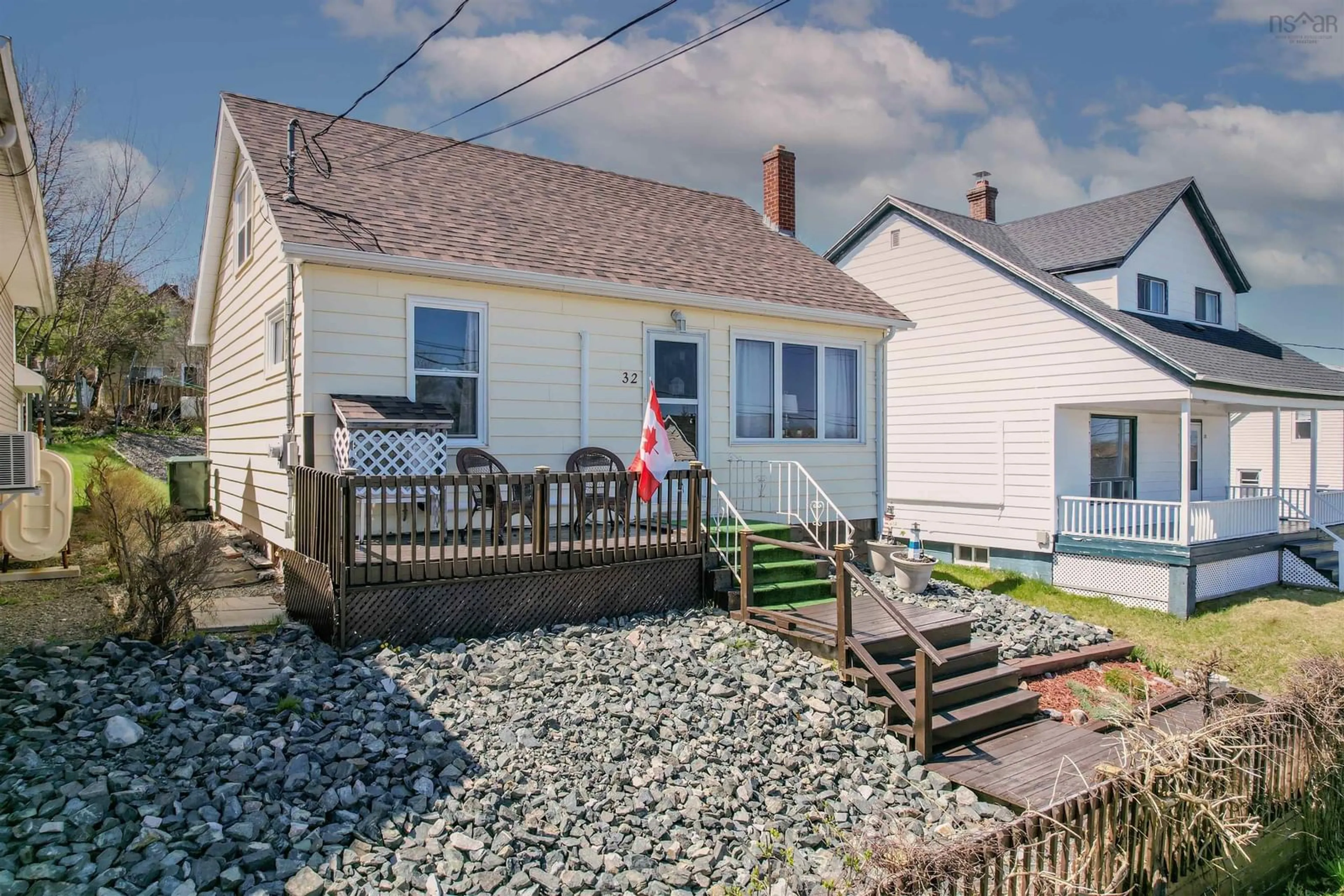 Patio, street for 32 Central St, Sydney Nova Scotia B1P 2A8