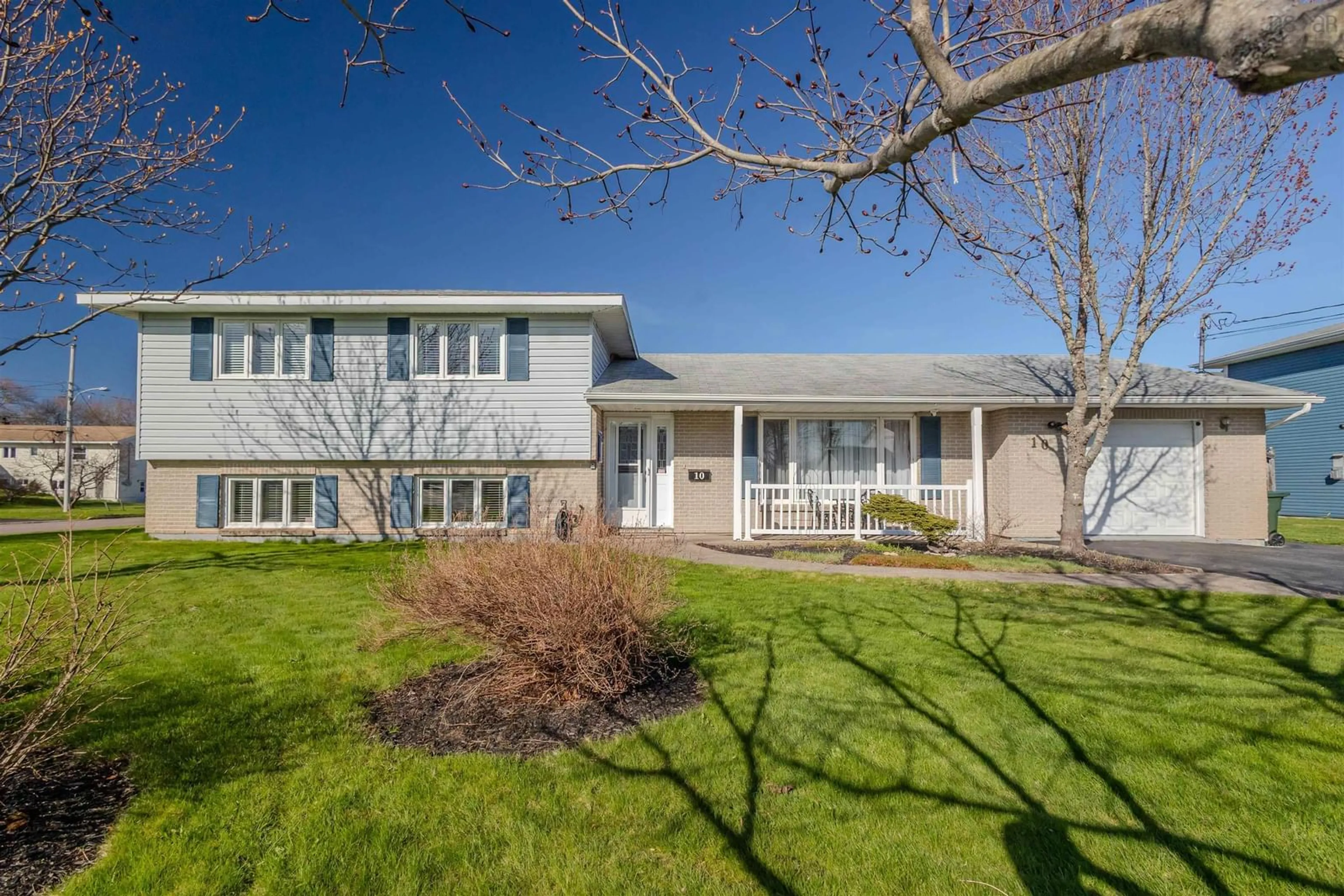 Home with vinyl exterior material, street for 10 Wyndale Crescent, Sydney River Nova Scotia B1S 3R9
