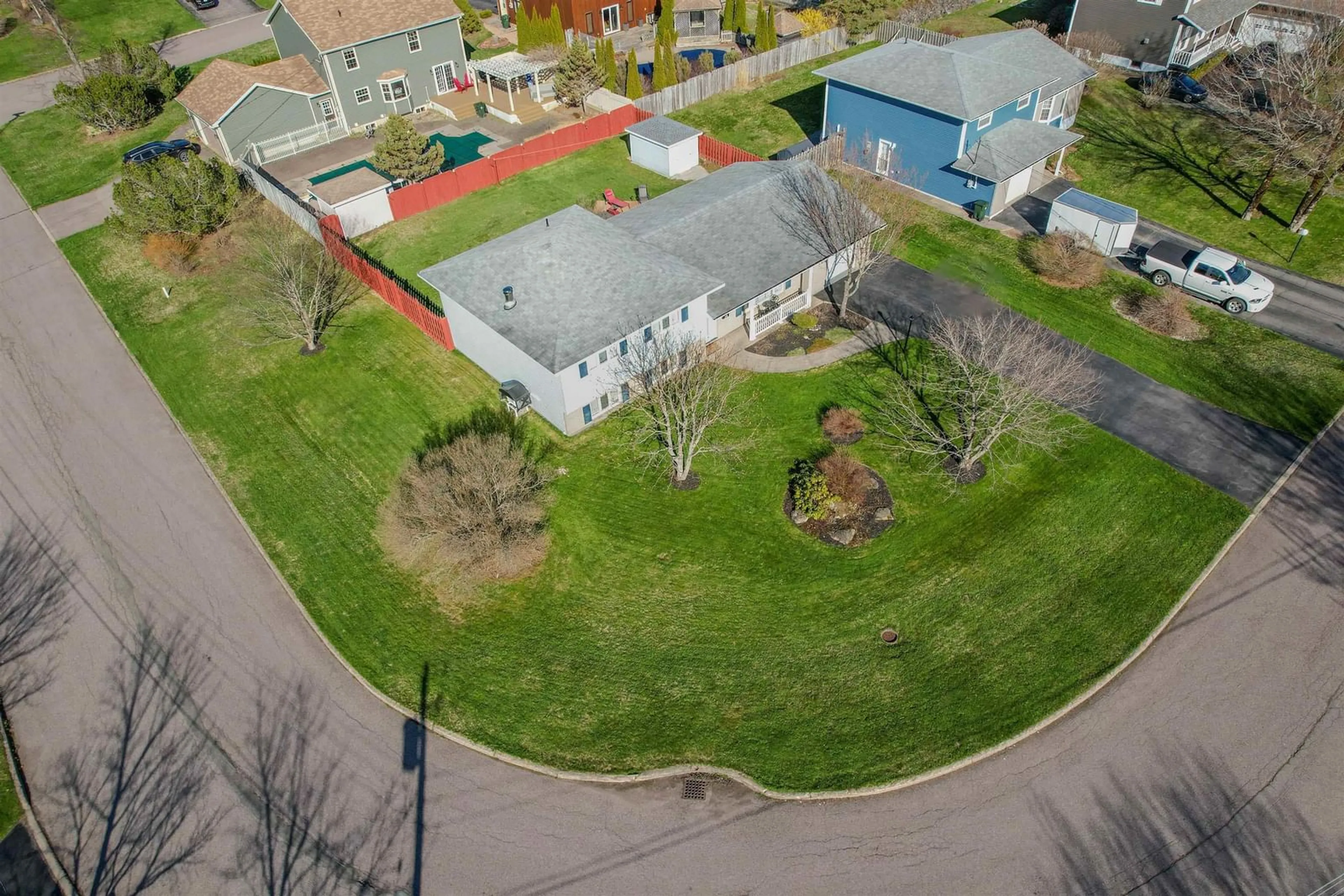 A pic from outside/outdoor area/front of a property/back of a property/a pic from drone, street for 10 Wyndale Crescent, Sydney River Nova Scotia B1S 3R9